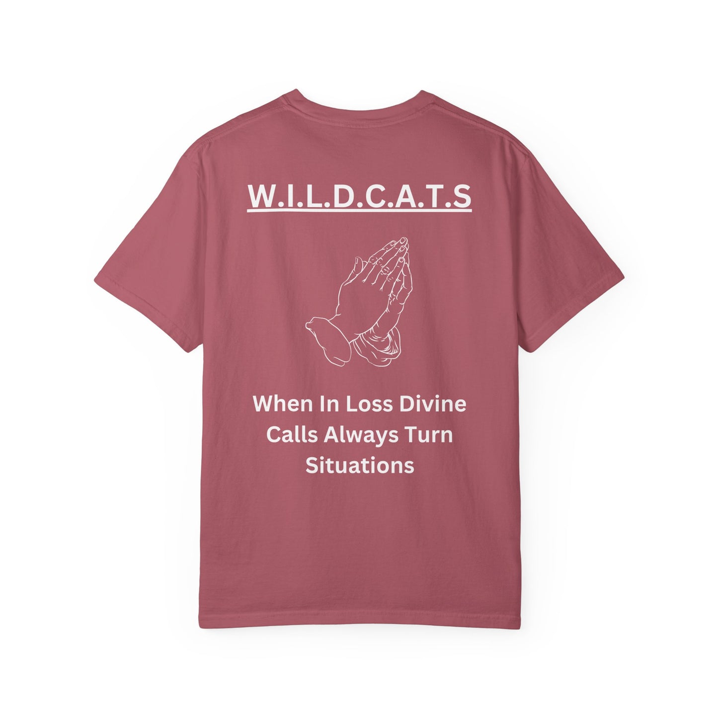 Wildcats Christian White Letters & Image Specialty