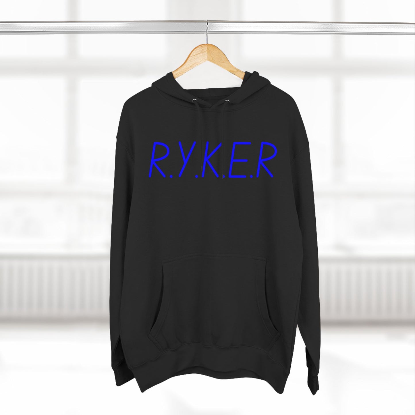 RYKER Christian Blue Letters Hoodie