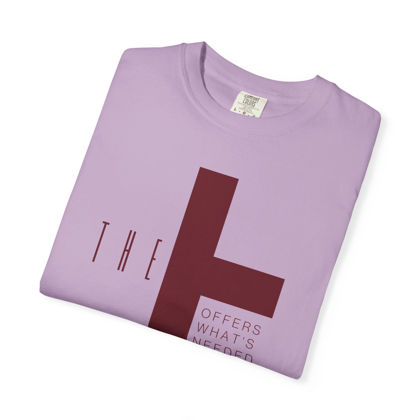 Adult T-Town Christian Marron Letters & Cross