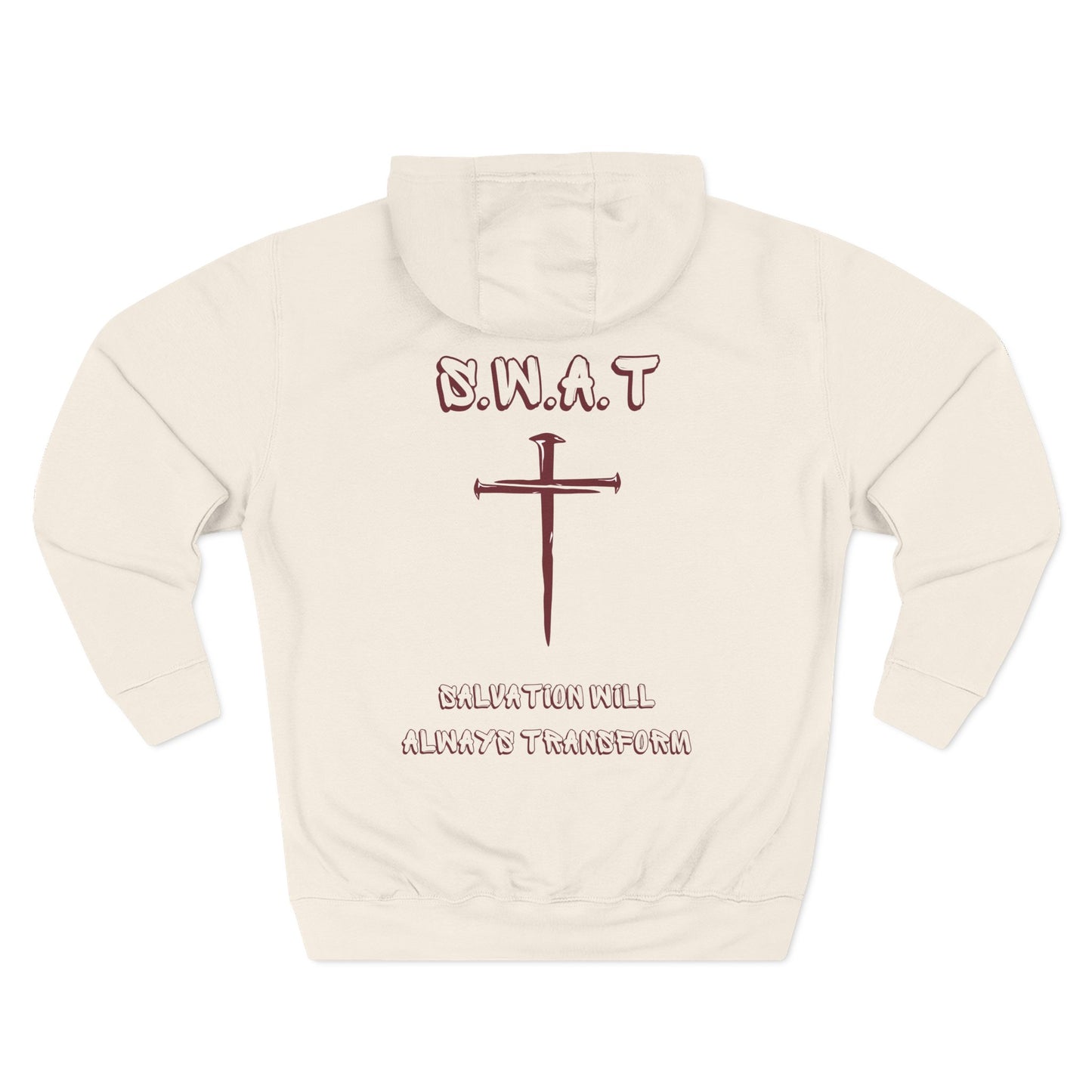 Swat Christian Marron Words Hoodie