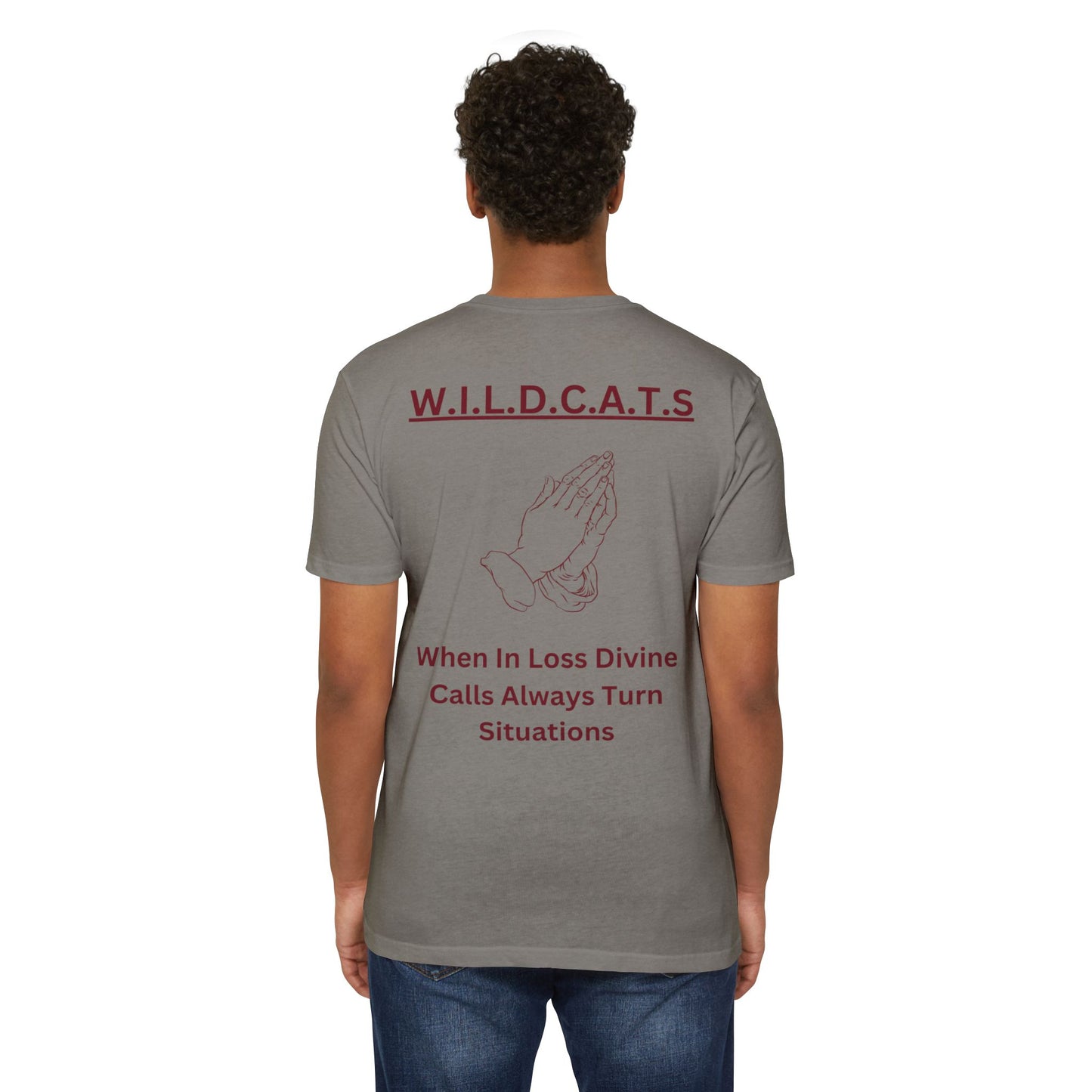 Wildcats Christian Marron Letters & Picture