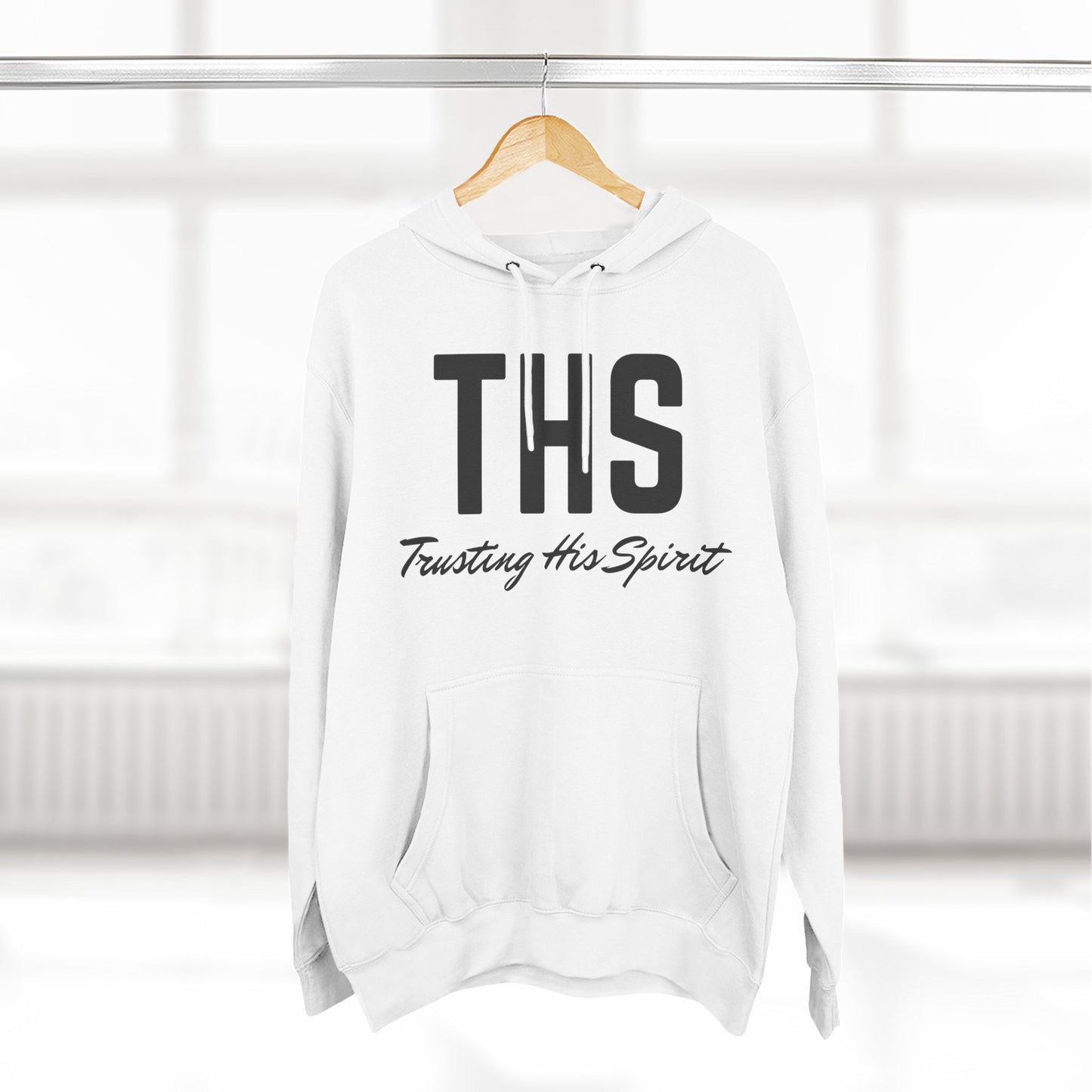 Adult THS Christian Black Letters Hoodie