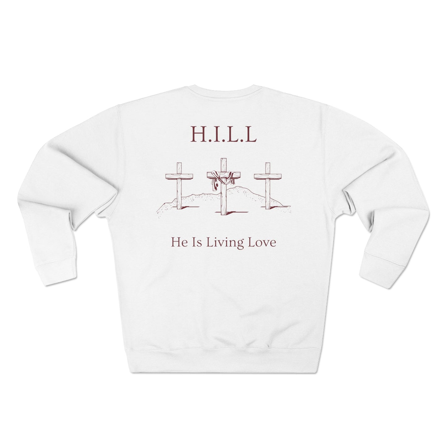 Hill Christian Marron Words Crewneck