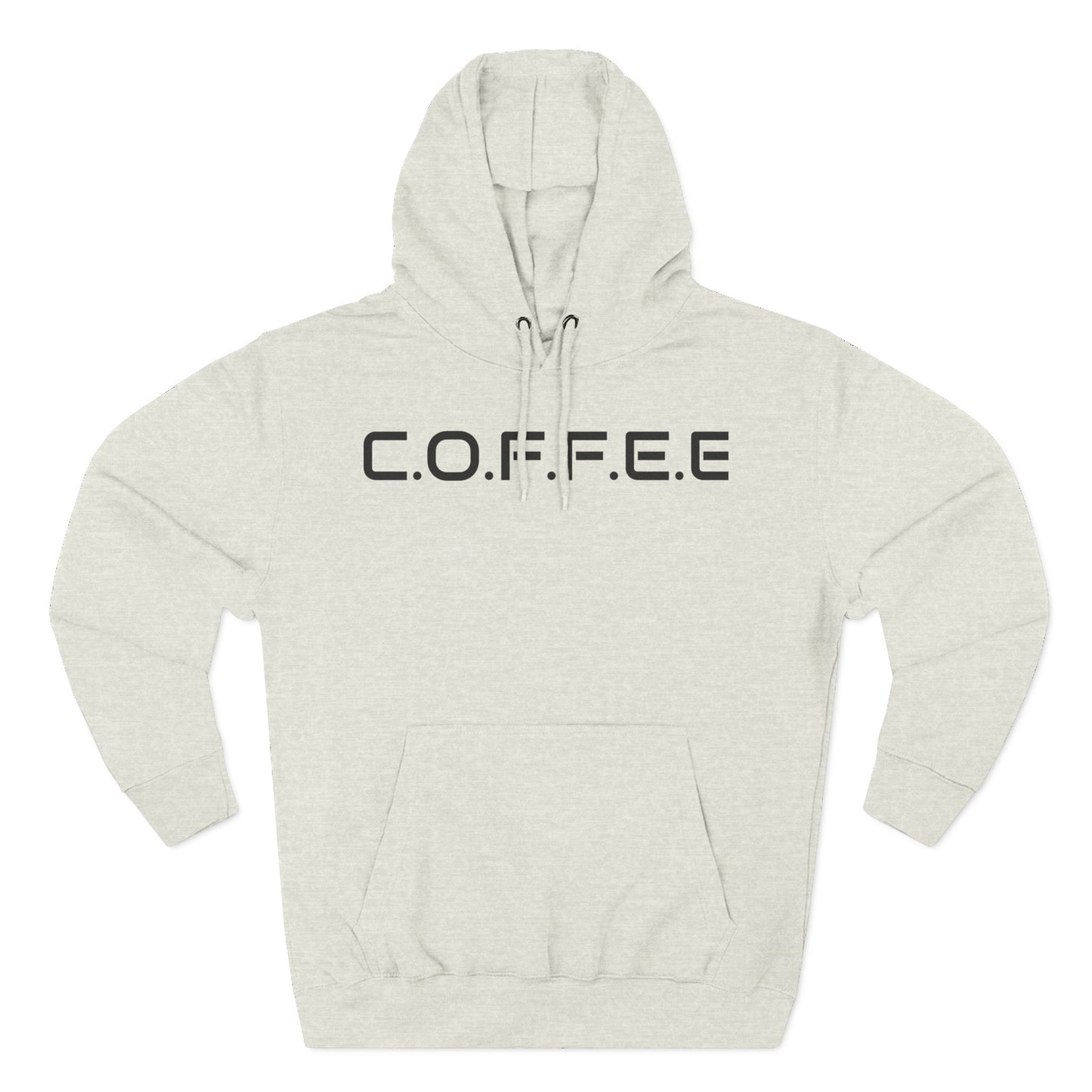 Adult Coffee Christian Black Words Only Hoodie