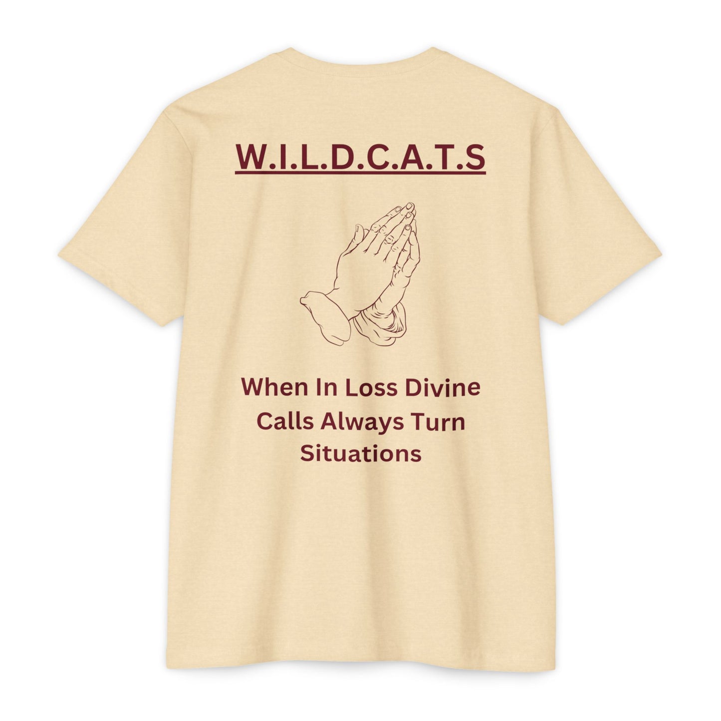 Wildcats Christian Marron Letters & Picture