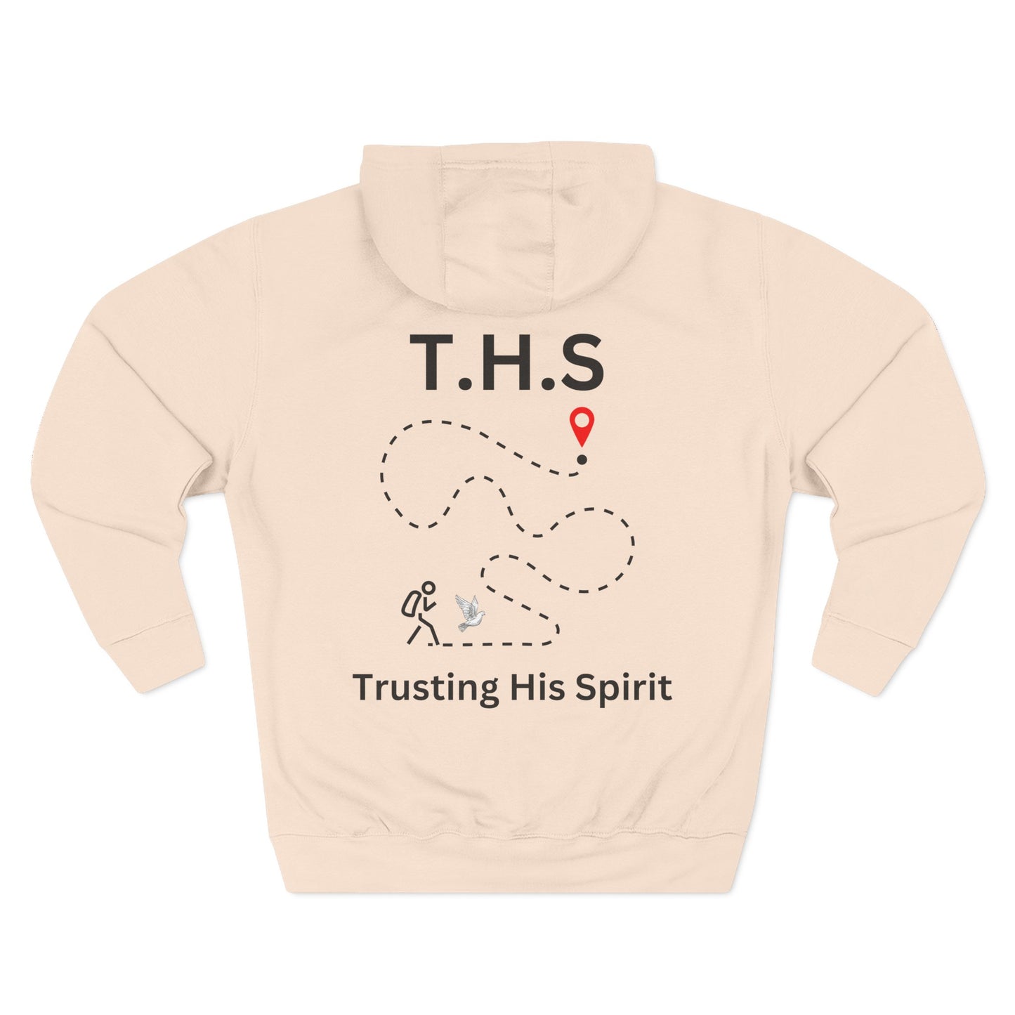 Adult T.H.S Trusting His Spirit Specialty Hoodie Black Letters