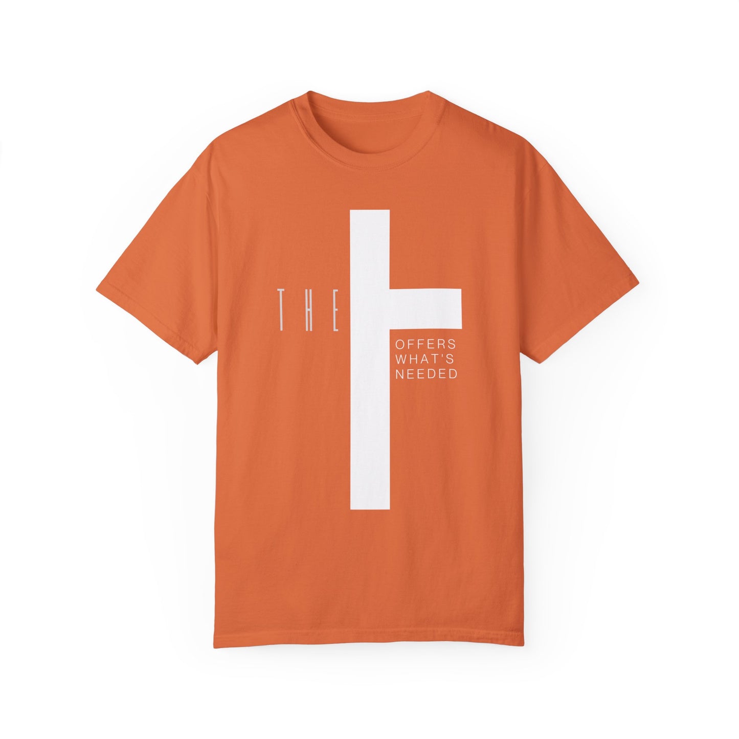 Adult T-Town Christian White Letters & Cross