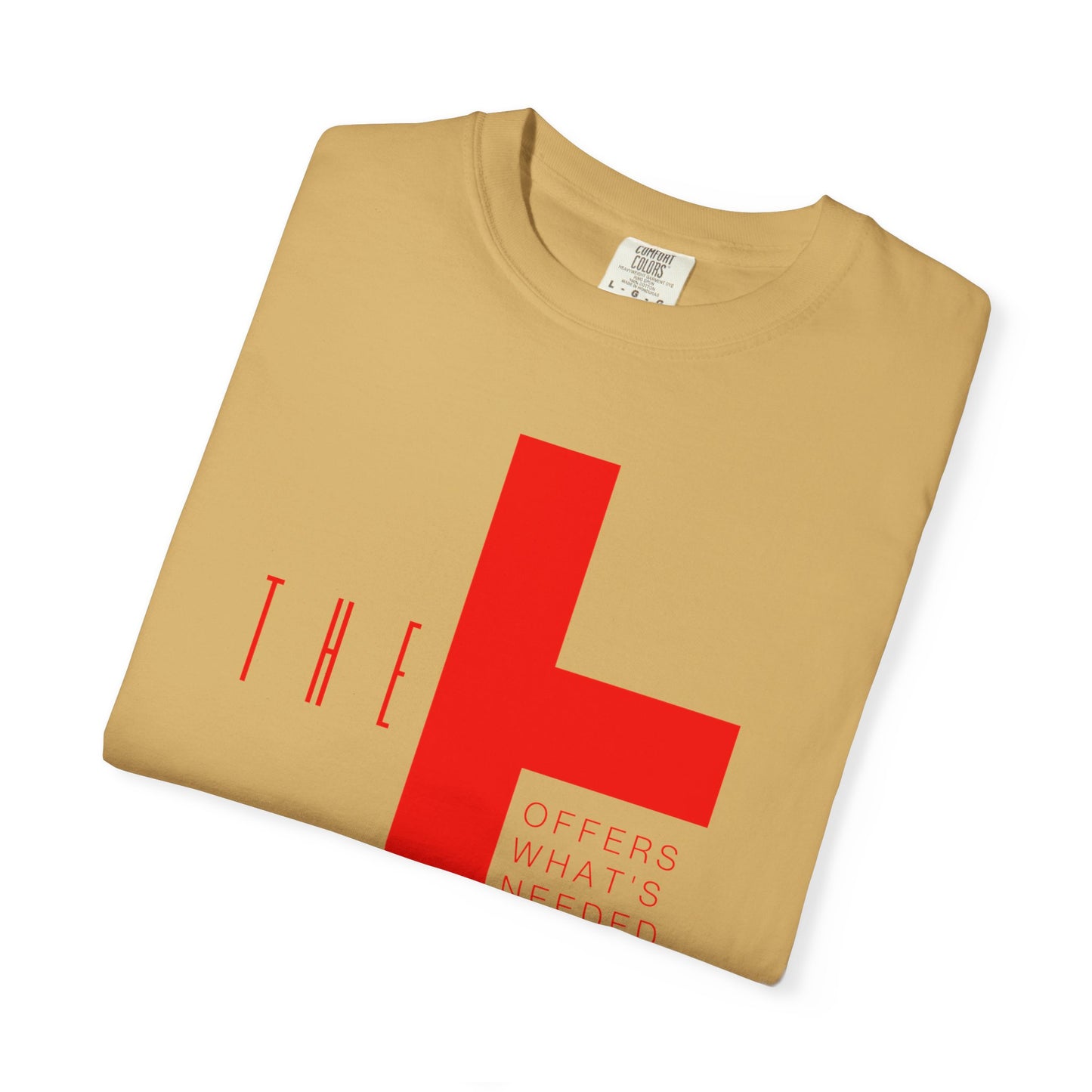 Adult T-Town Christian Red Letters & Cross