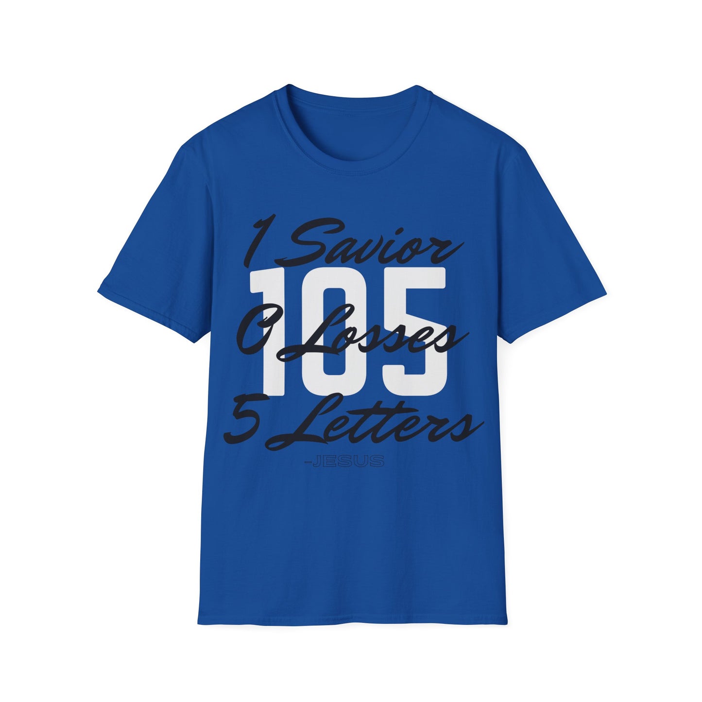 Adult 105 Christian Black and White Letters