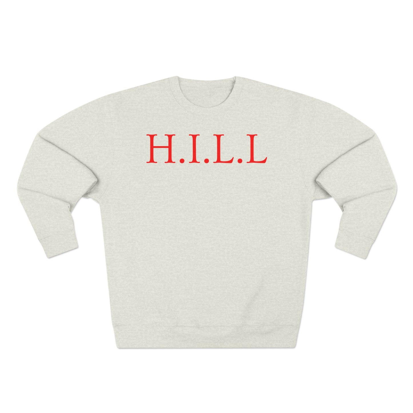 Hill Christian Red Words Crewneck