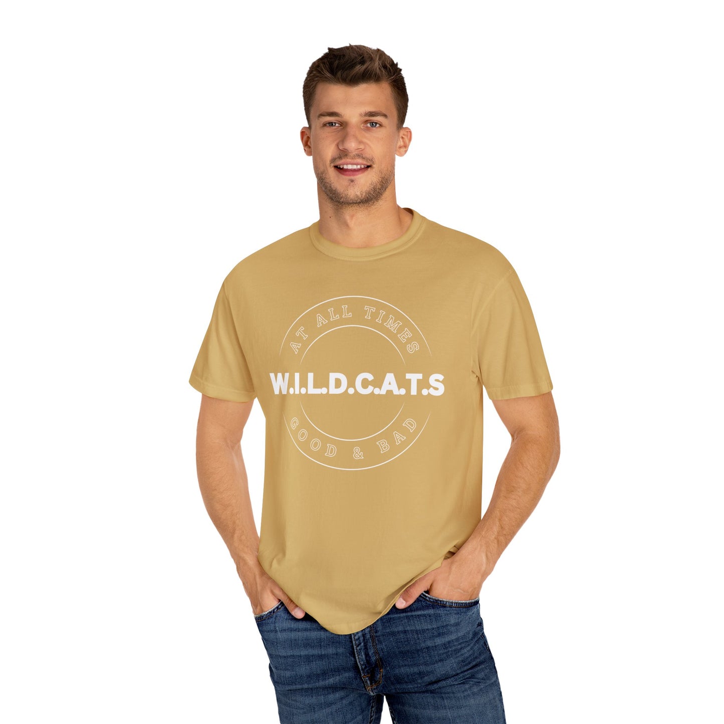 Wildcats Christian White Letters & Picture
