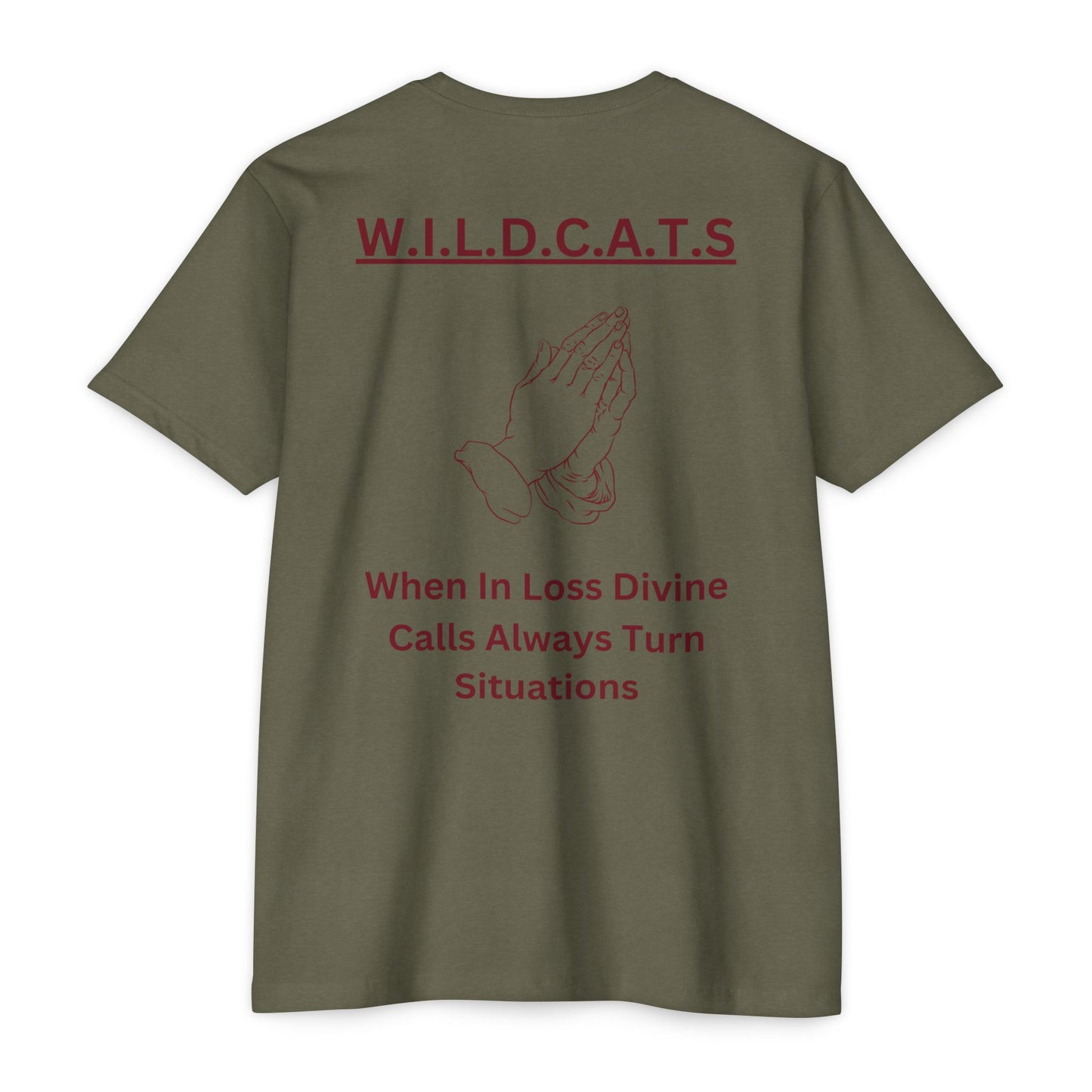 Wildcats Christian Marron Letters & Picture