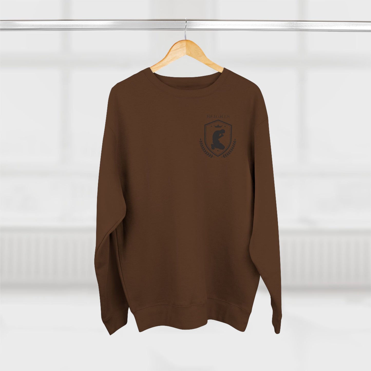 Heights Christian Black Letters & Image Crewneck