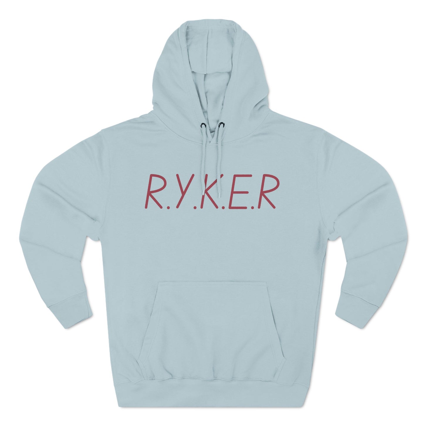 RYKER Christian Marron Letters Hoodie