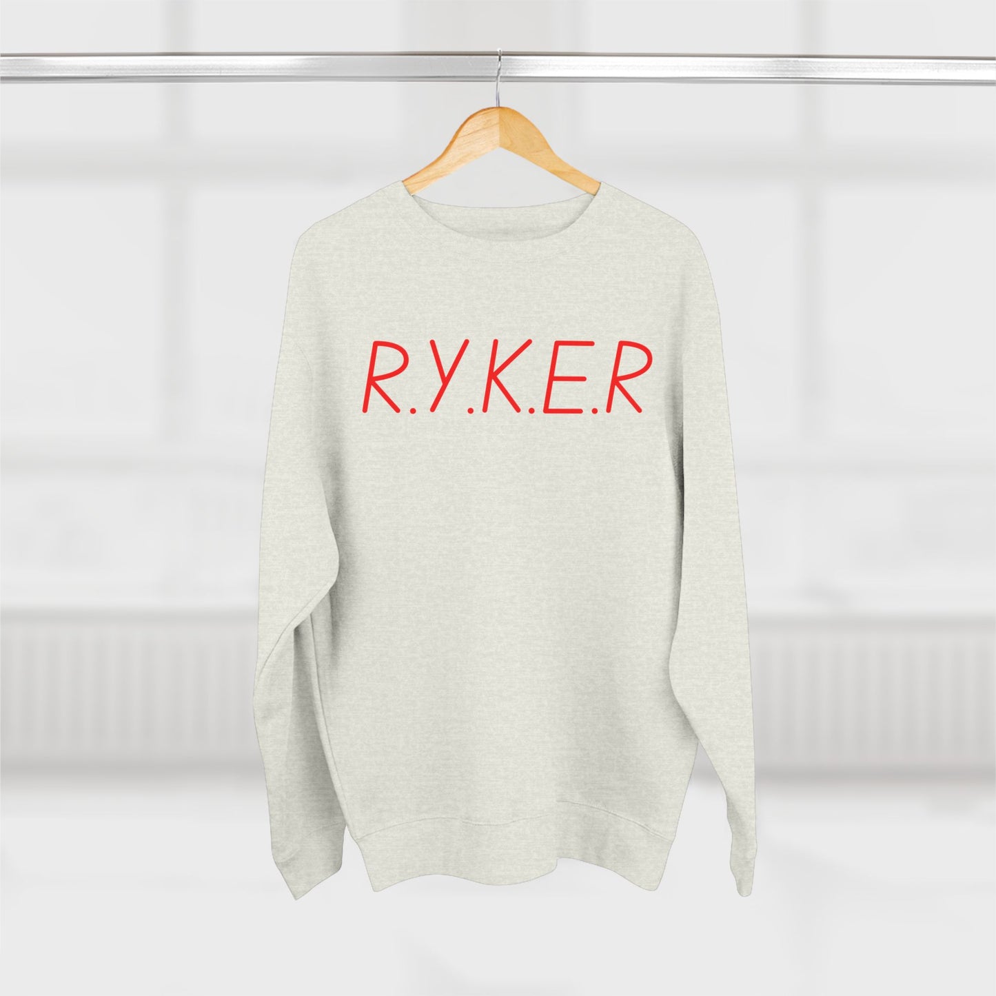 RYKER Christian Red Letters Crewneck