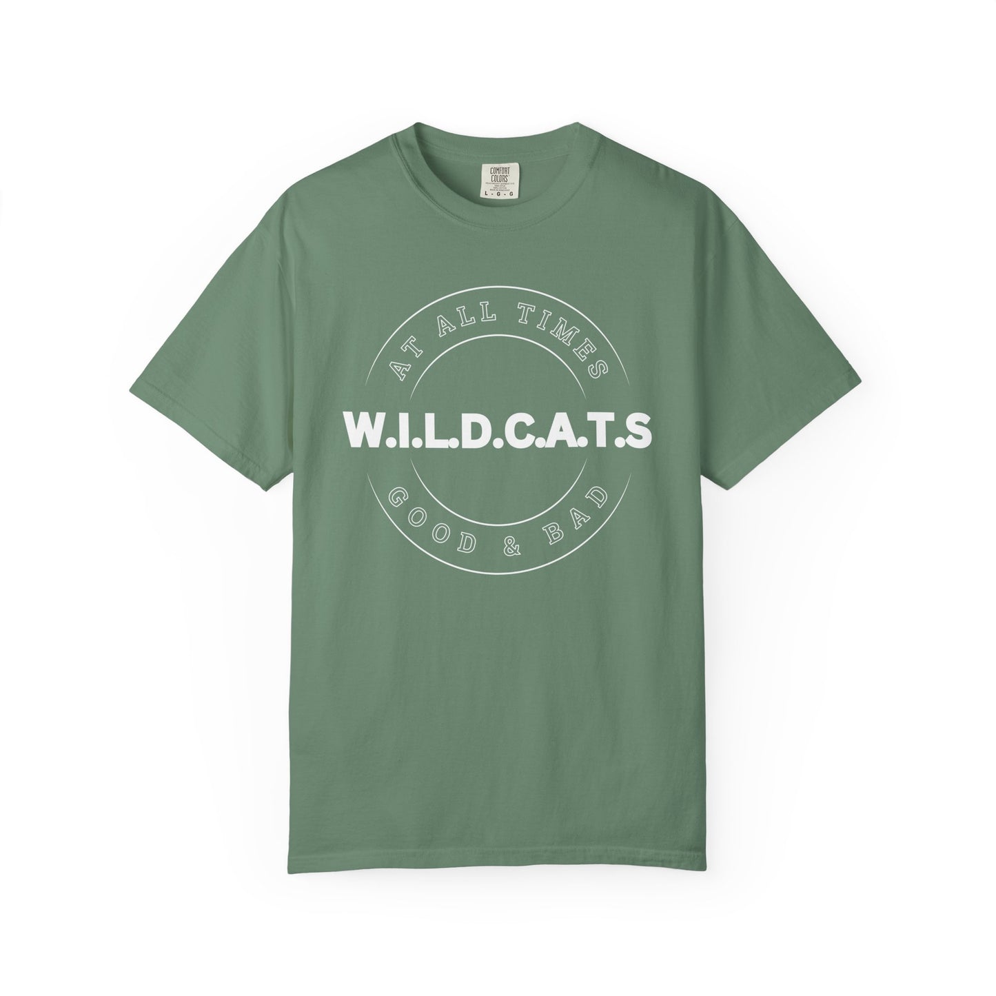 Wildcats Christian White Letters & Picture