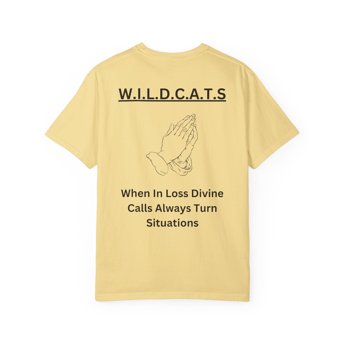 Wildcats Christian Black Letters & Picture
