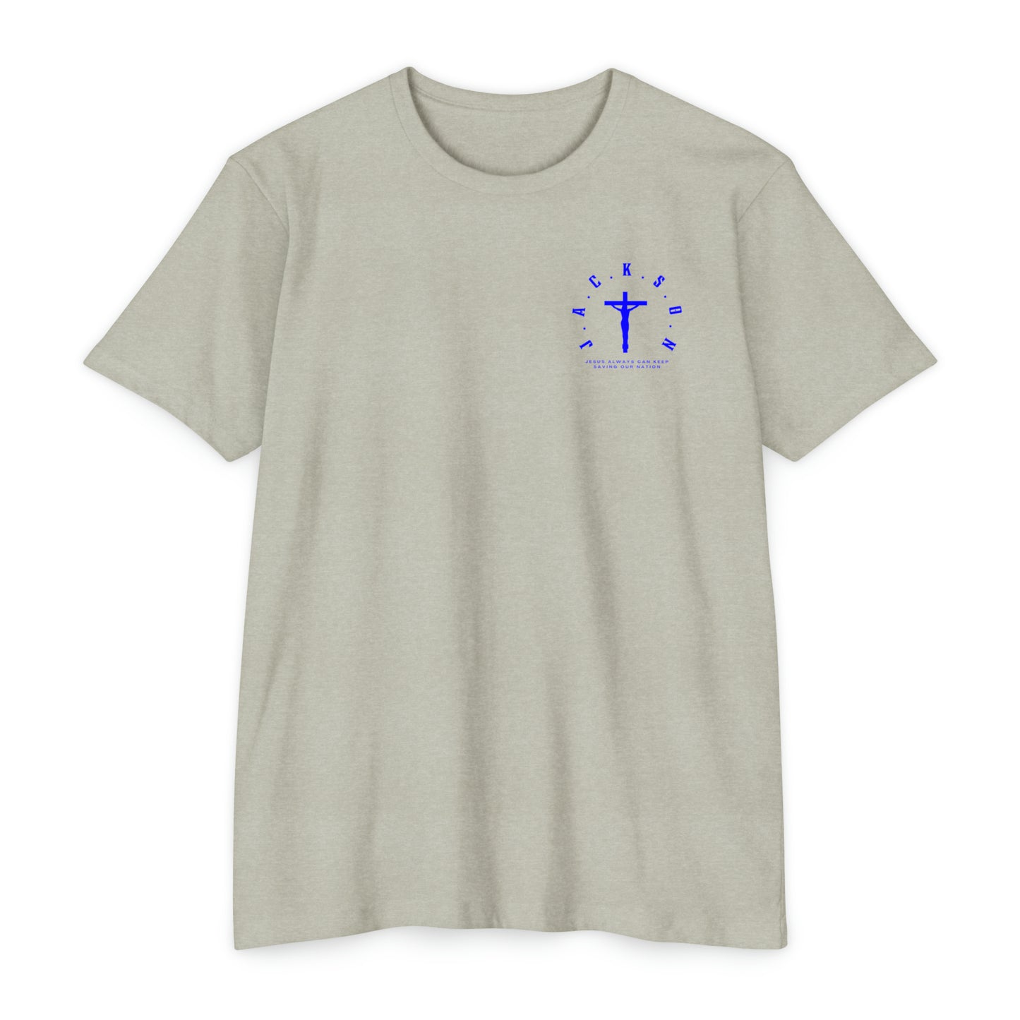 Jackson Blue Cross & Letters Blended