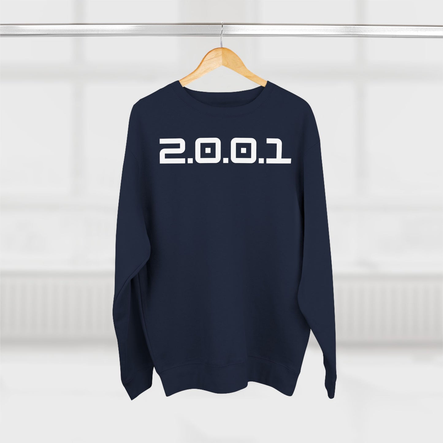 Adult 2001 Christian White Words Crewneck