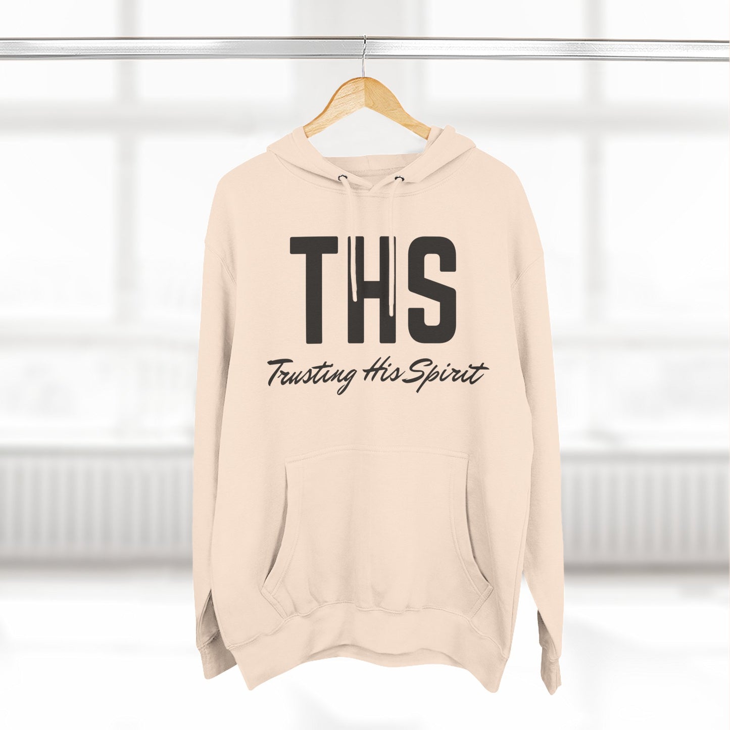 Adult THS Christian Black Letters Hoodie