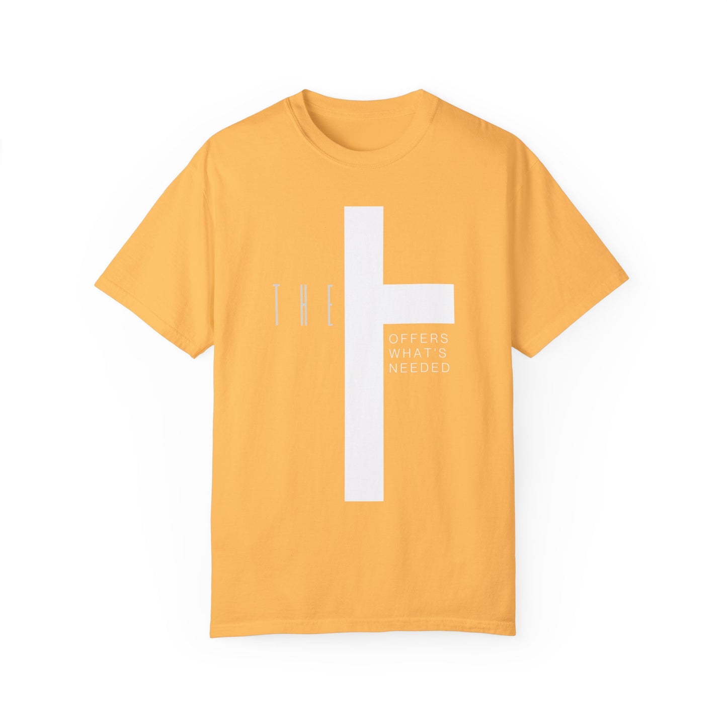 Adult T-Town Christian White Letters & Cross