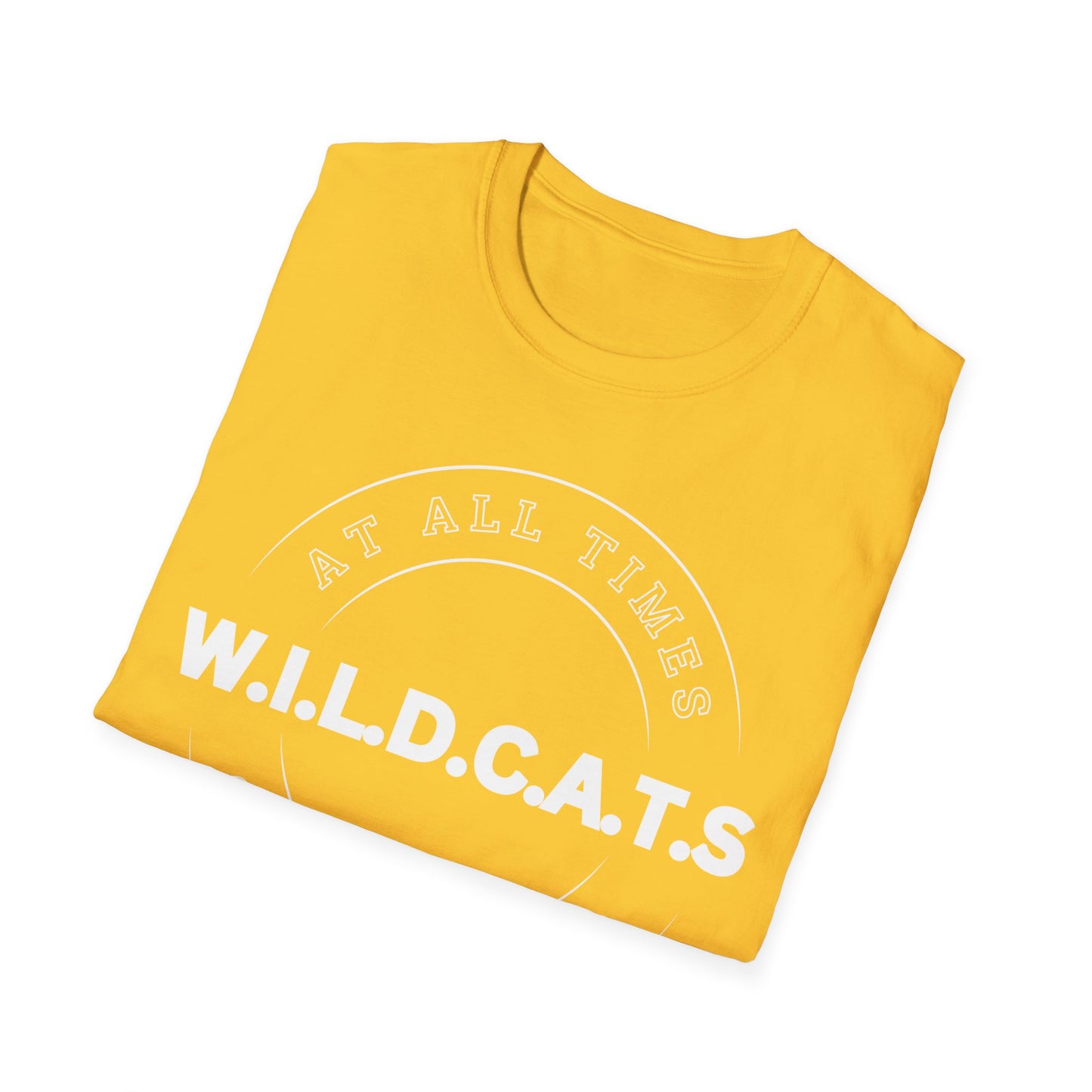 Wildcats Christian White Letters & Picture
