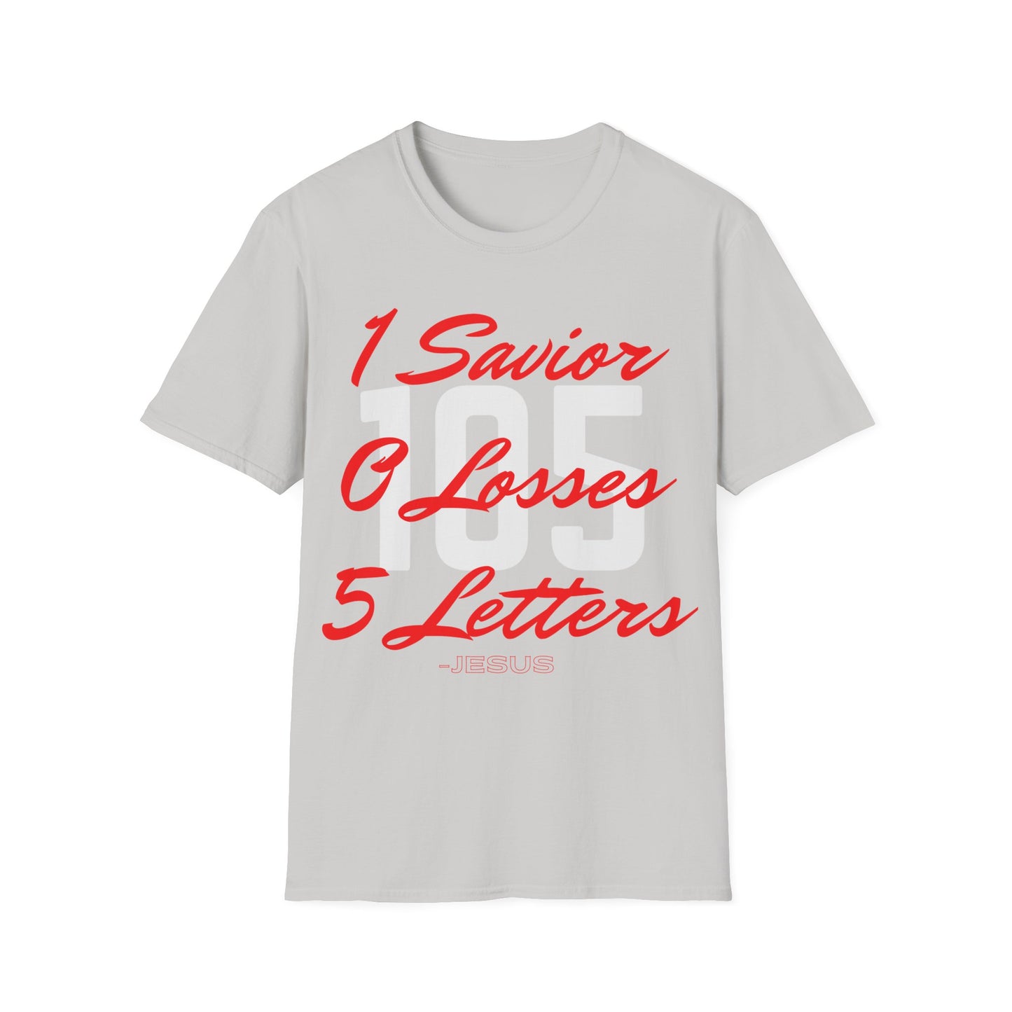 Adult 105 Christian Red and White Letters