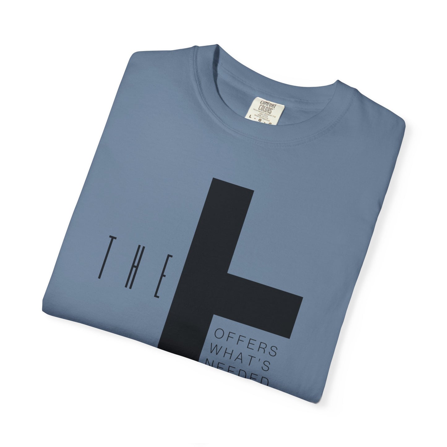 Adult T-Town Christian Black Letters & Cross