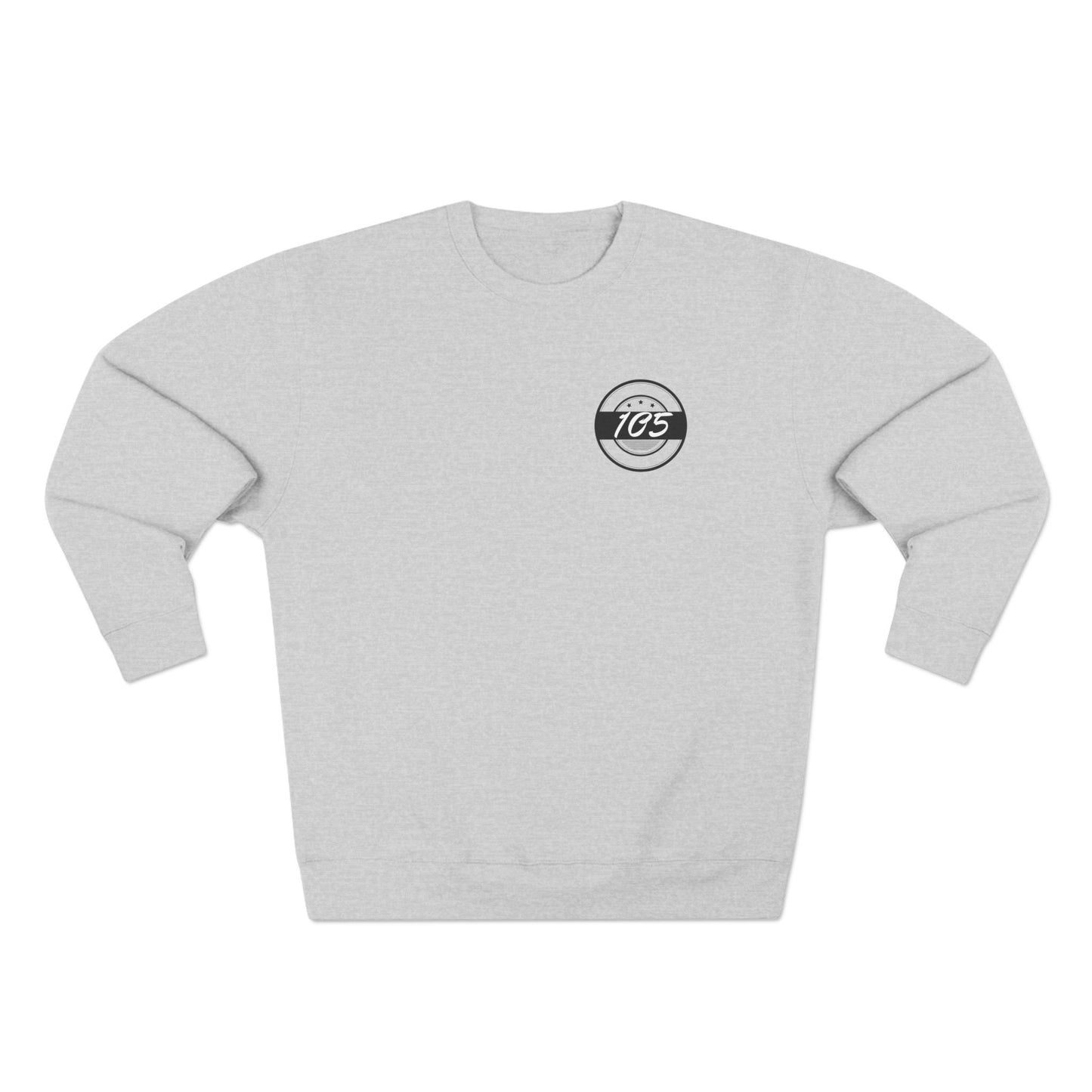 Adult 105 Christian Black and White Letters Crewneck