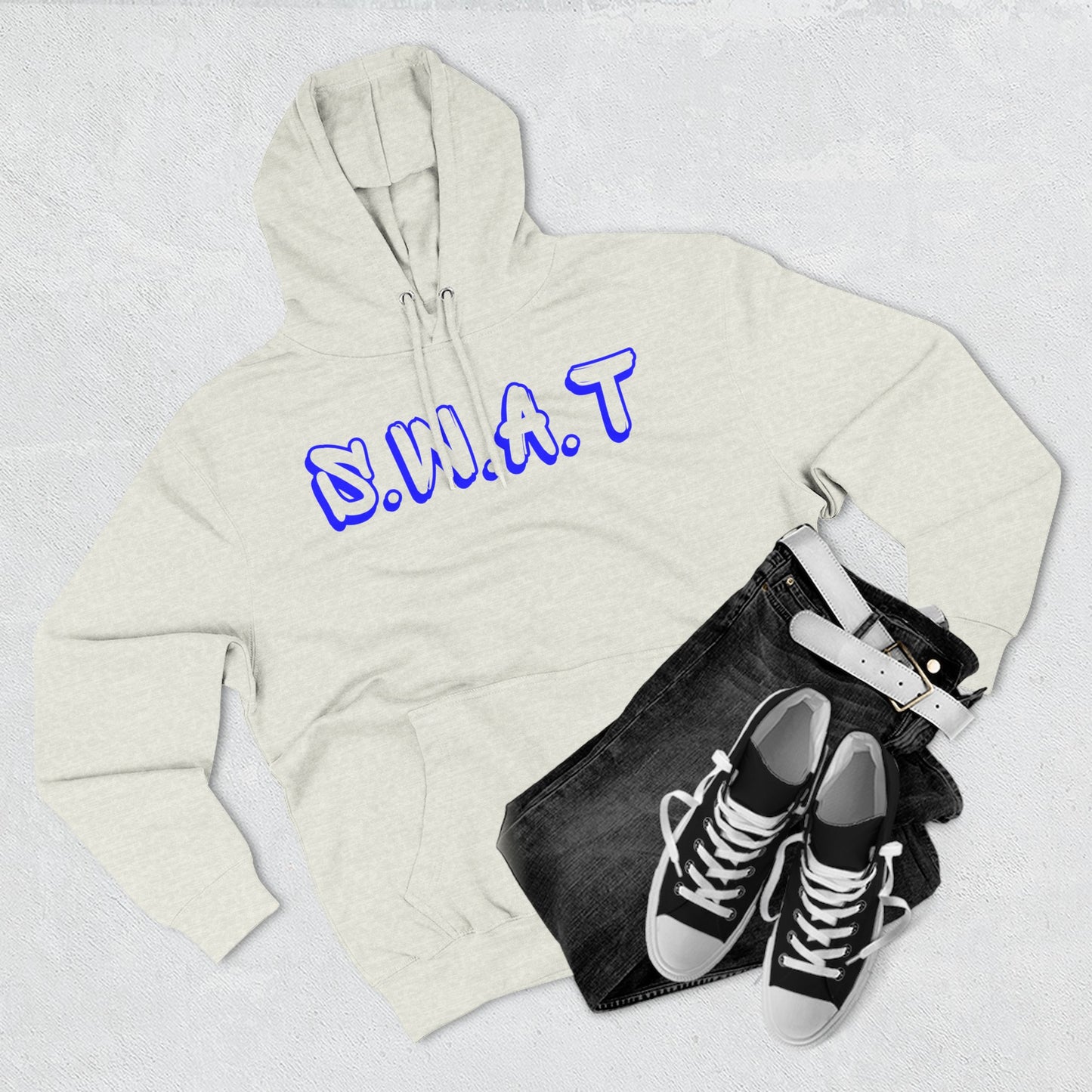 Swat Christian Blue Words Hoodie
