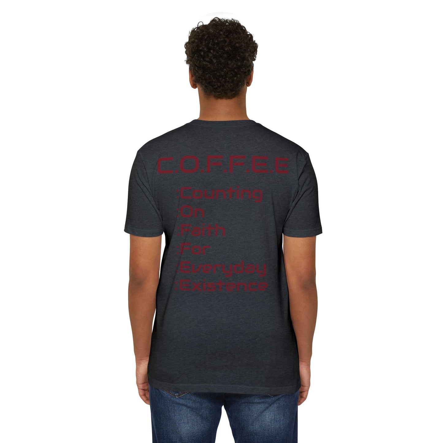 Adult Coffee Christian Marron Words Only Blended
