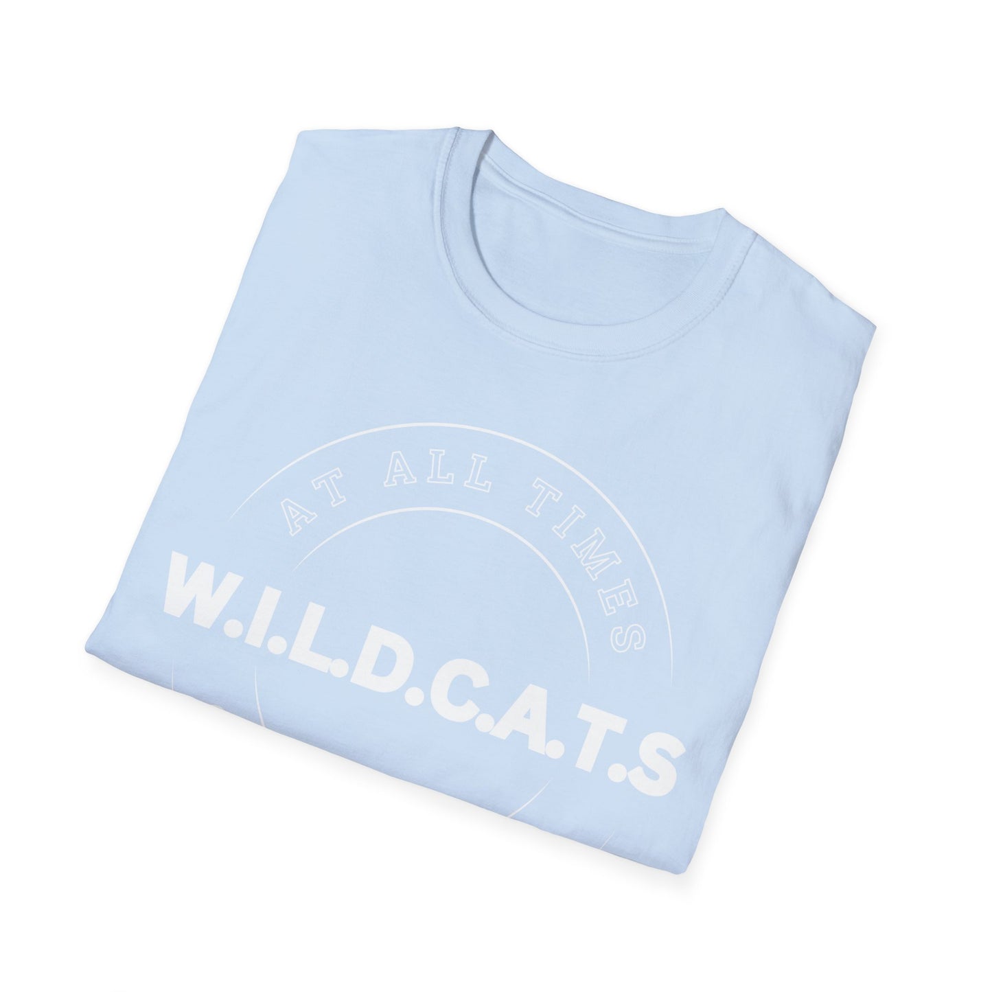 Wildcats Christian White Letters & Picture
