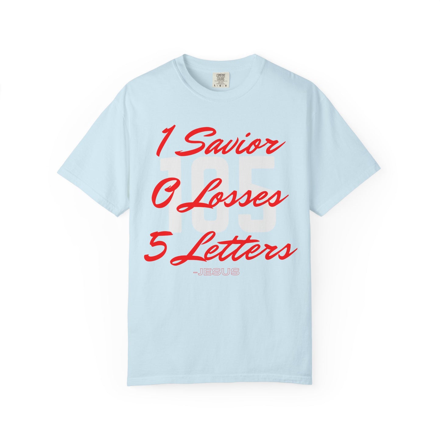 Adult 105 Christian Red and White Letters