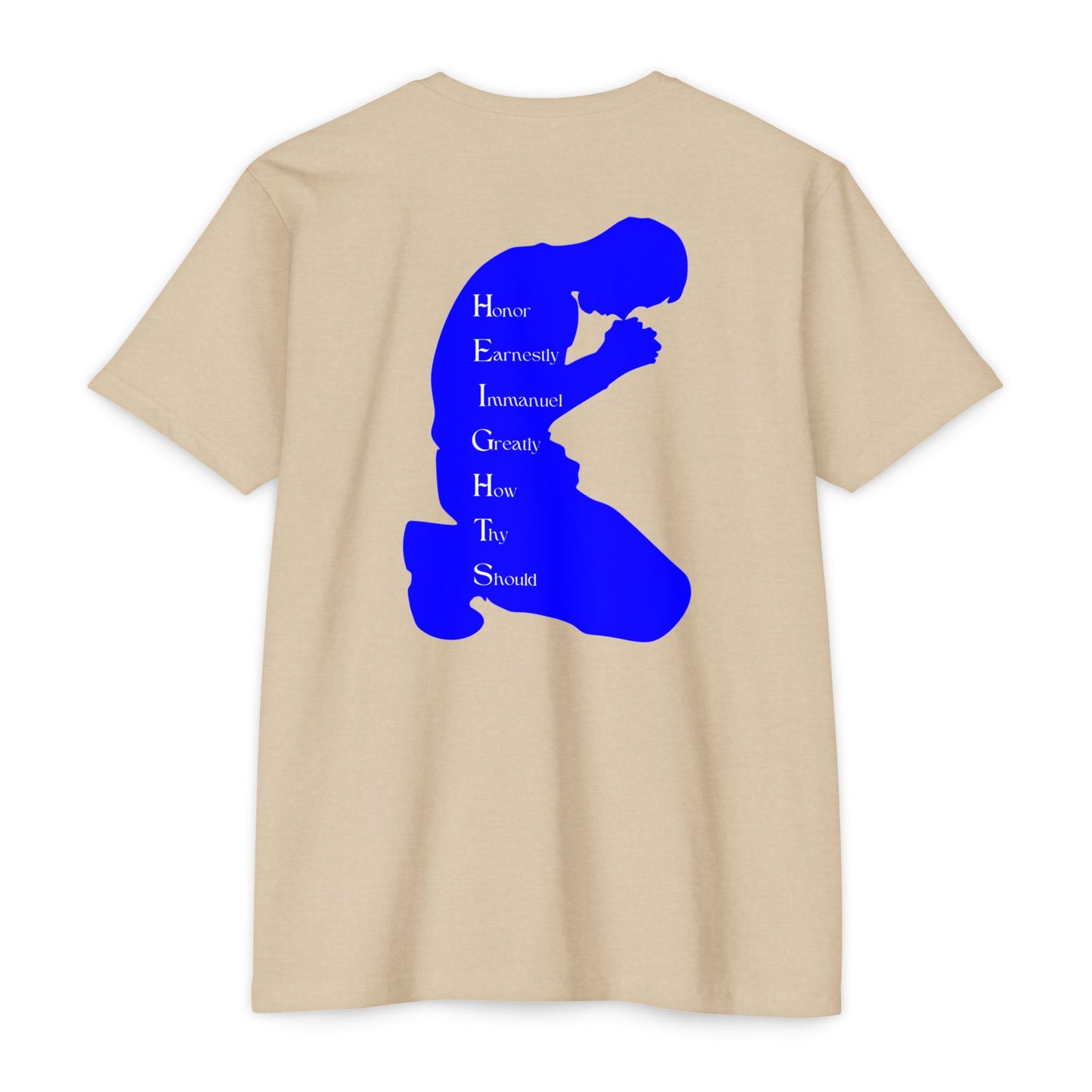 Heights Christian Blue Letters & Image Blended