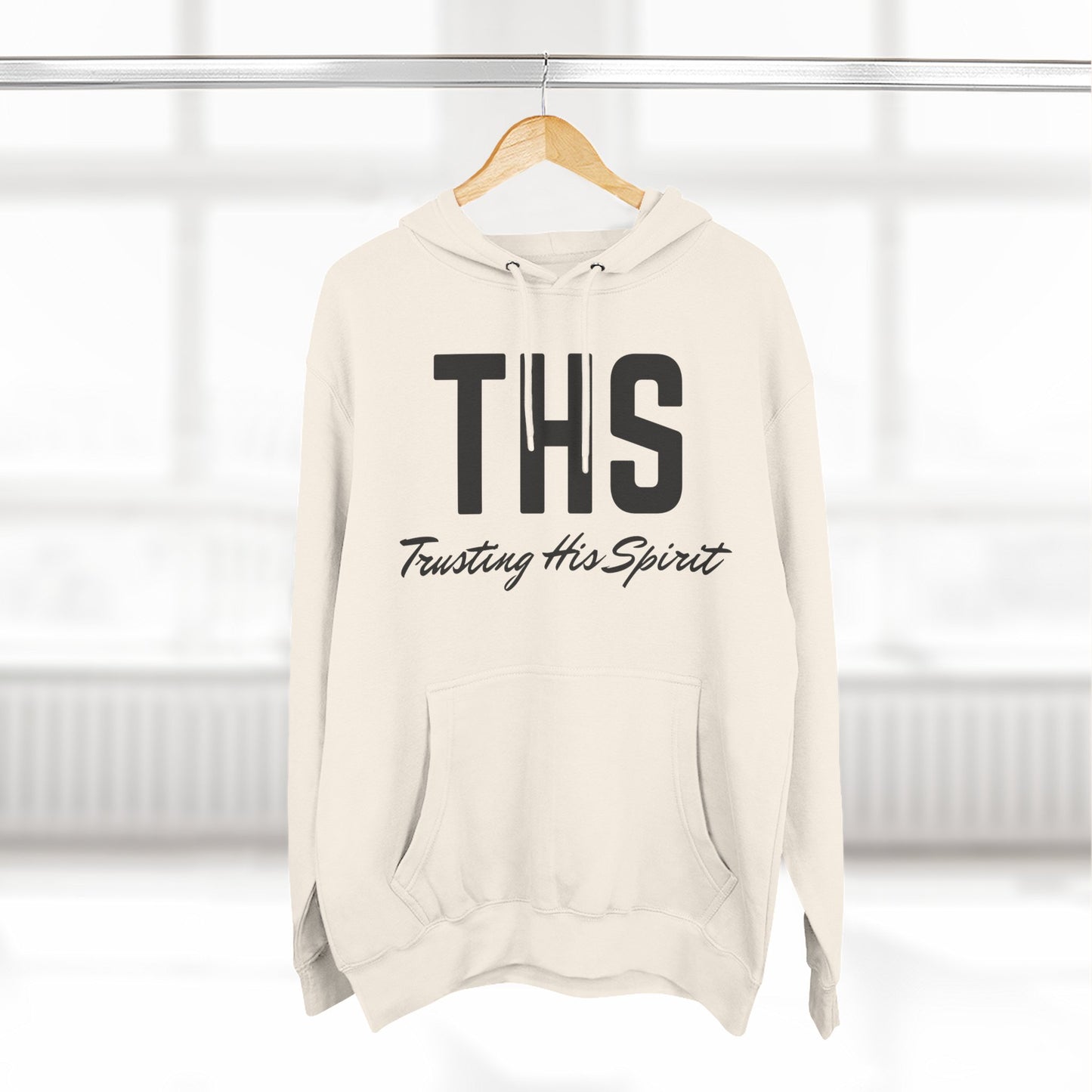 Adult THS Christian Black Letters Hoodie