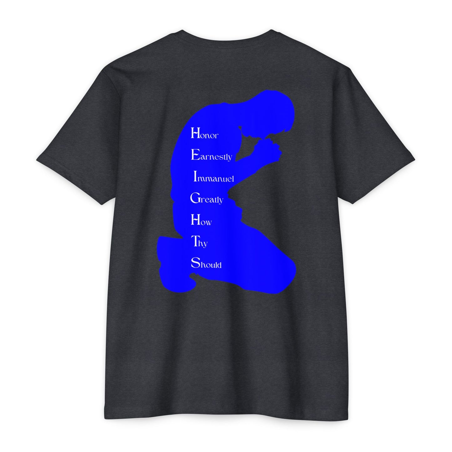Heights Christian Blue Letters & Image Blended
