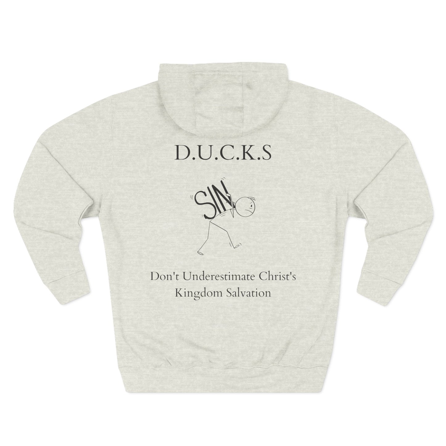 Ducks Christian Black Words Hoodie