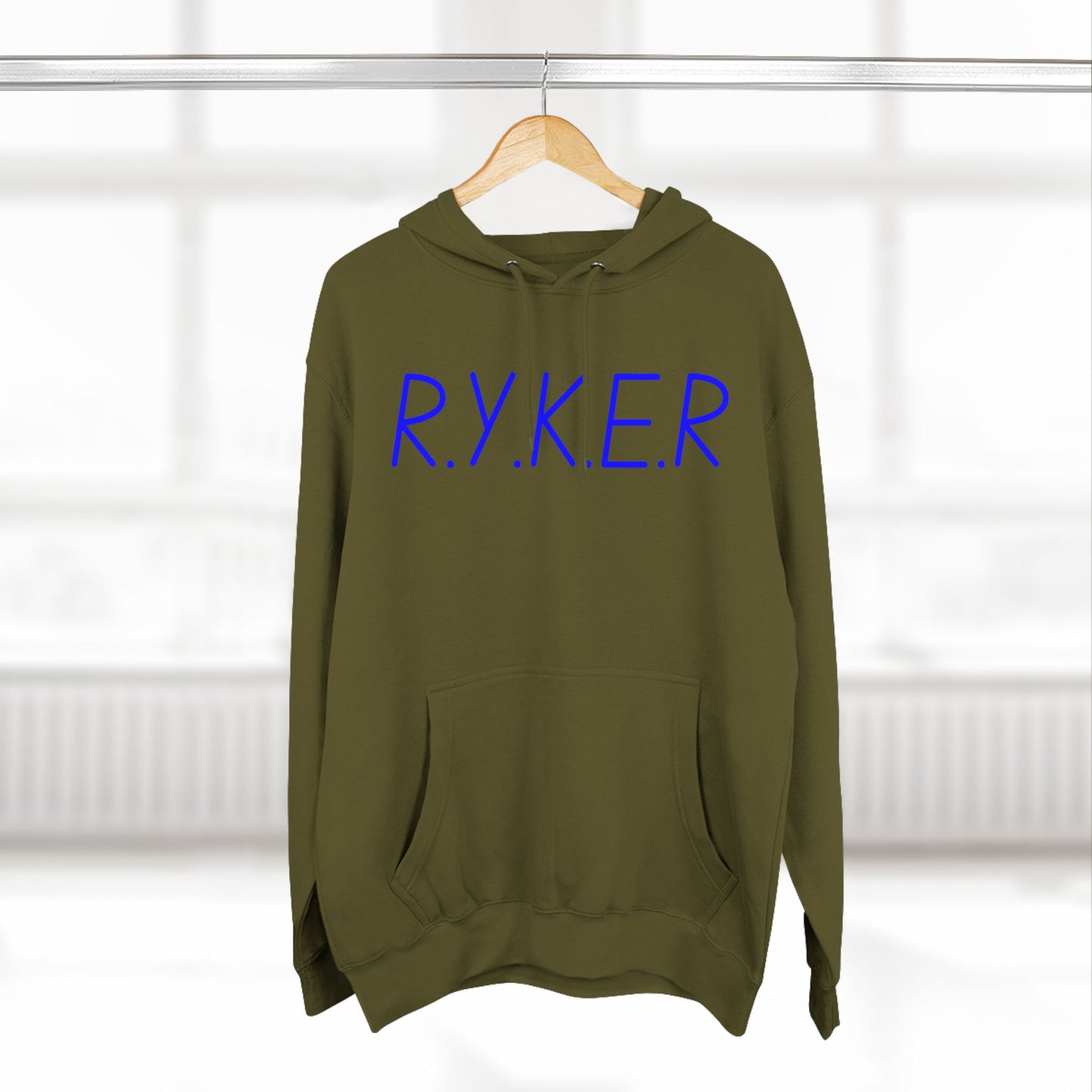 RYKER Christian Blue Letters Hoodie
