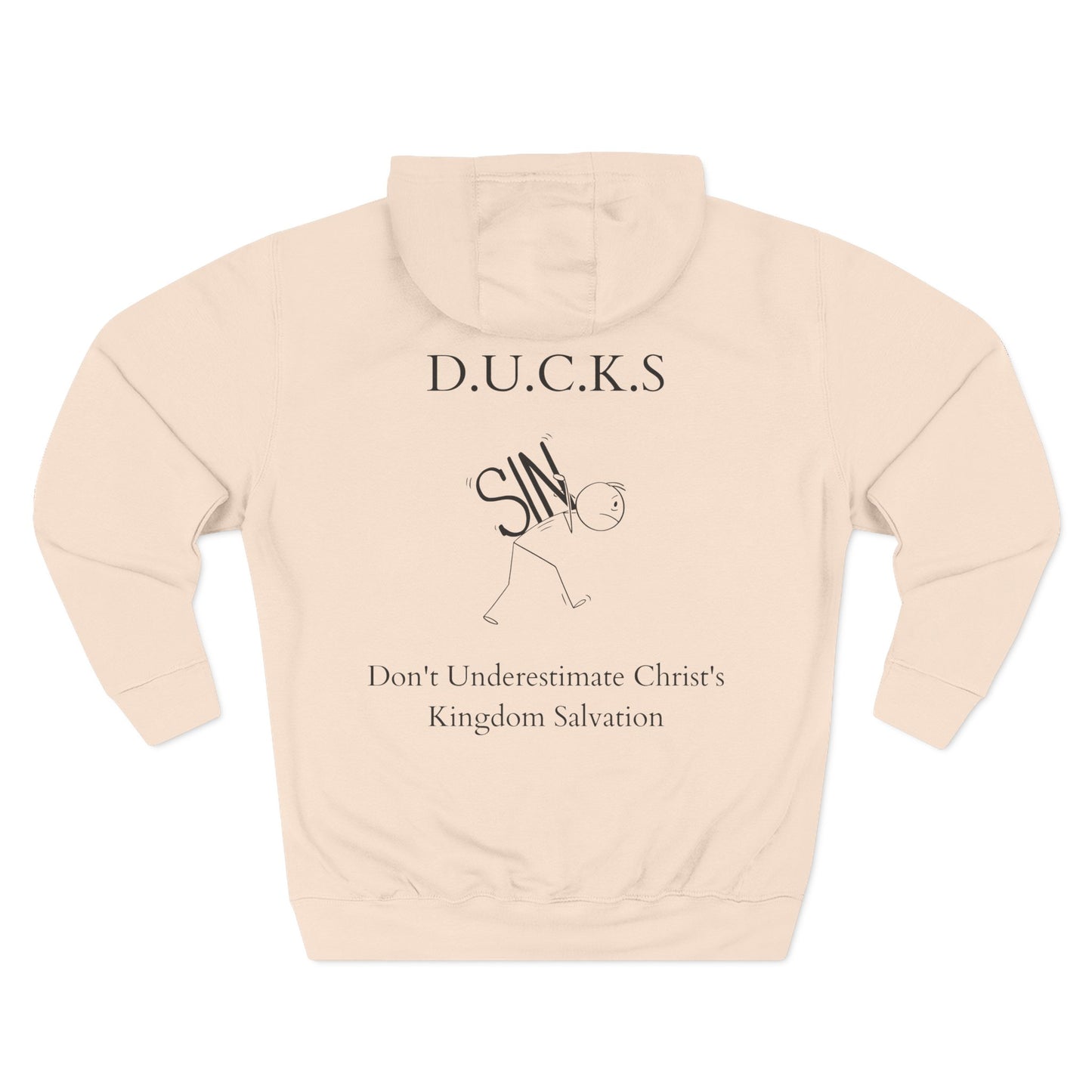 Ducks Christian Black Words Hoodie