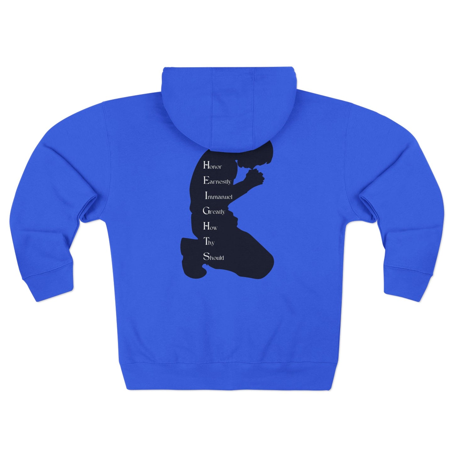 Heights Black Hoodie Zipper