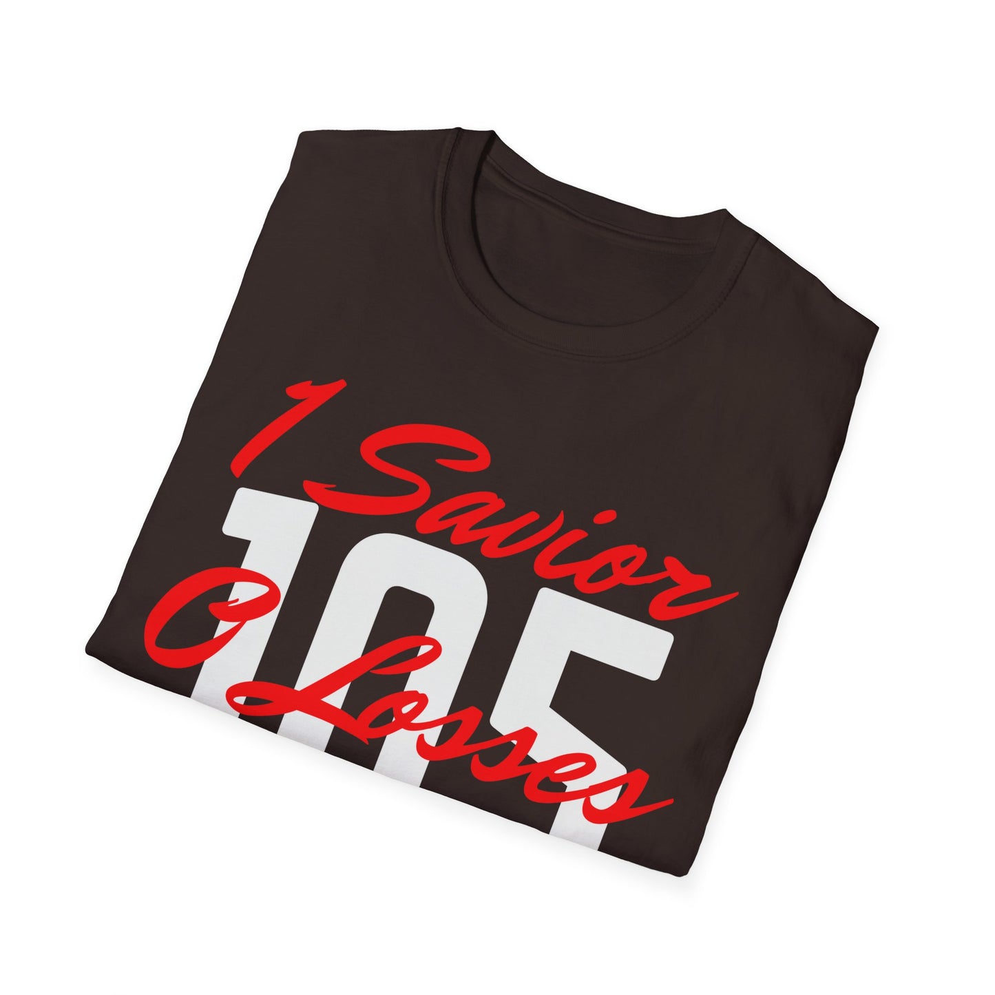 Adult 105 Christian Red and White Letters