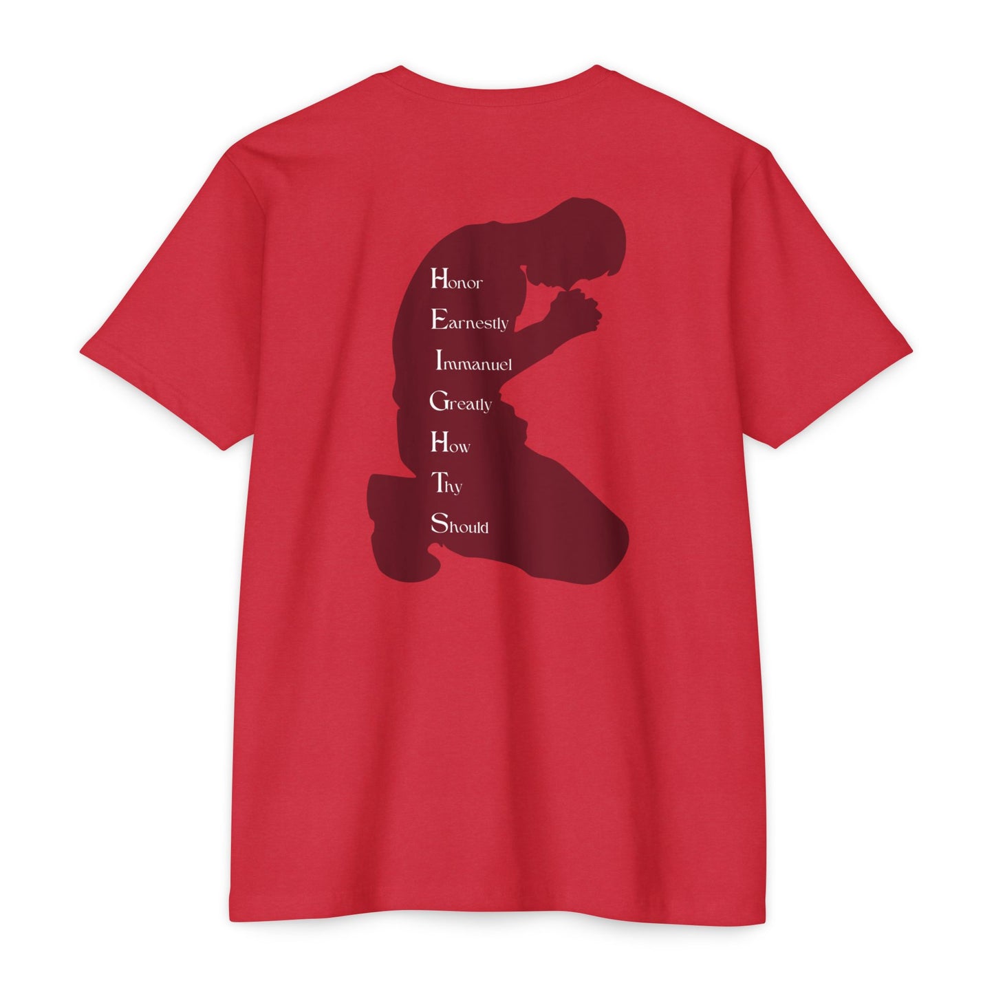 Heights Christian Marron Letters & Image Blended