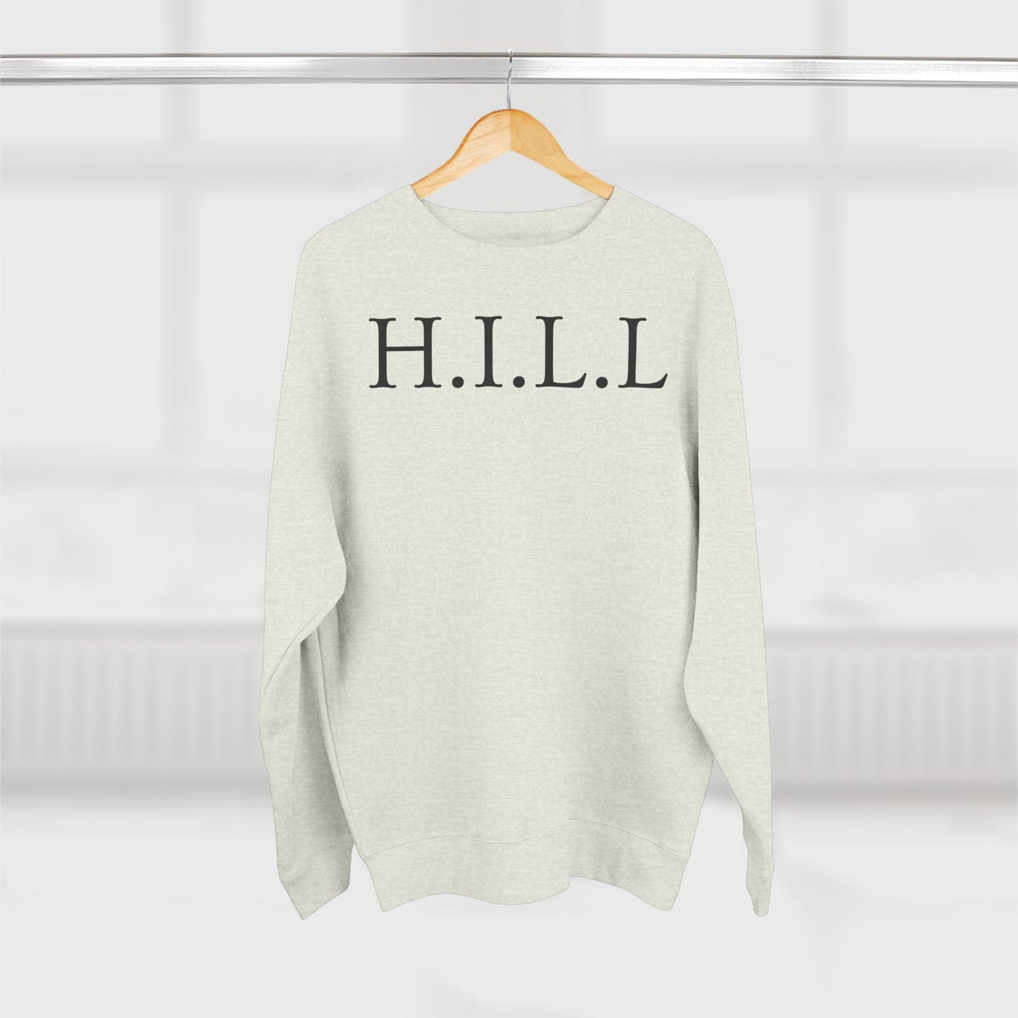 Hill Christian Black Words Crewneck