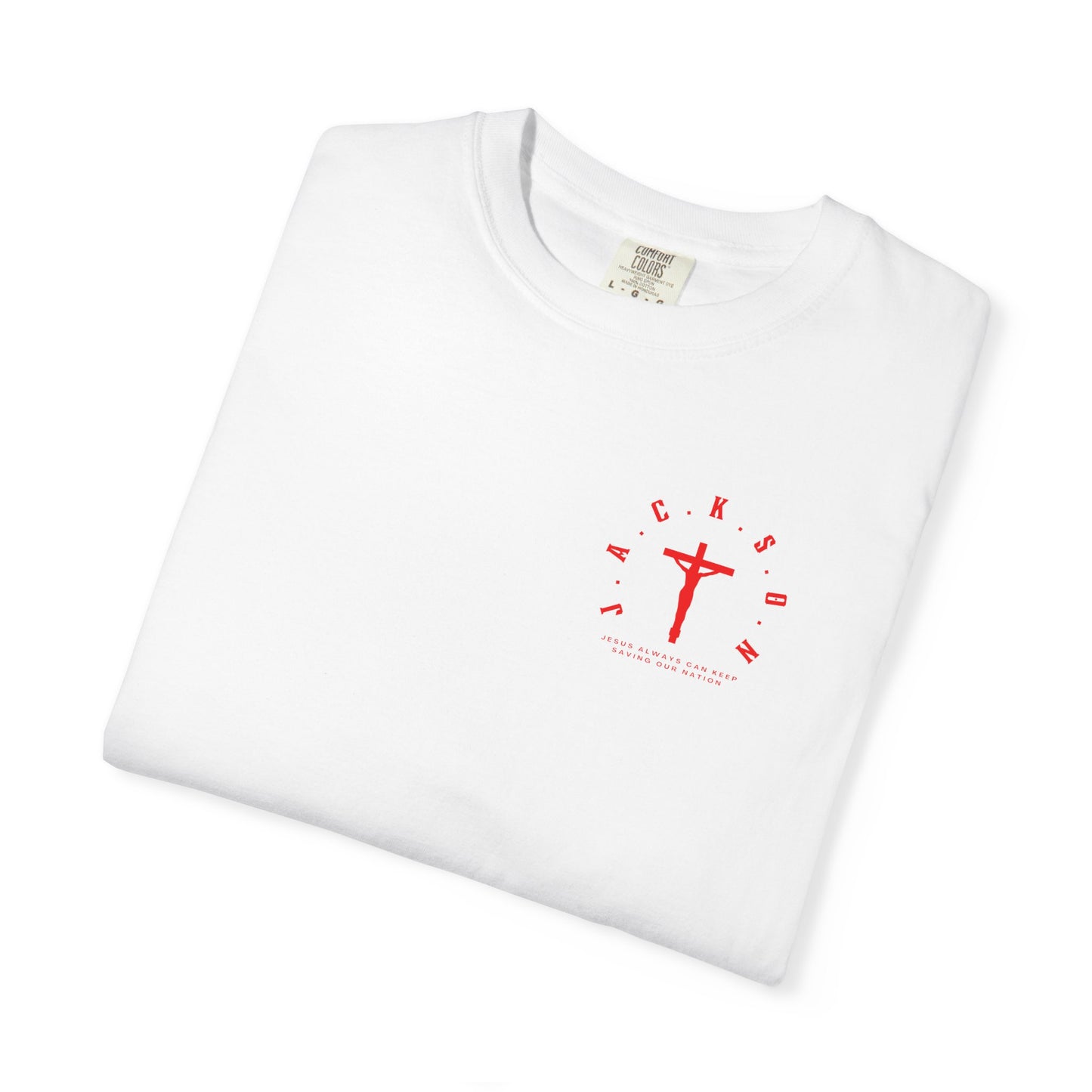 Jackson Believing Christian Red Letters & Cross