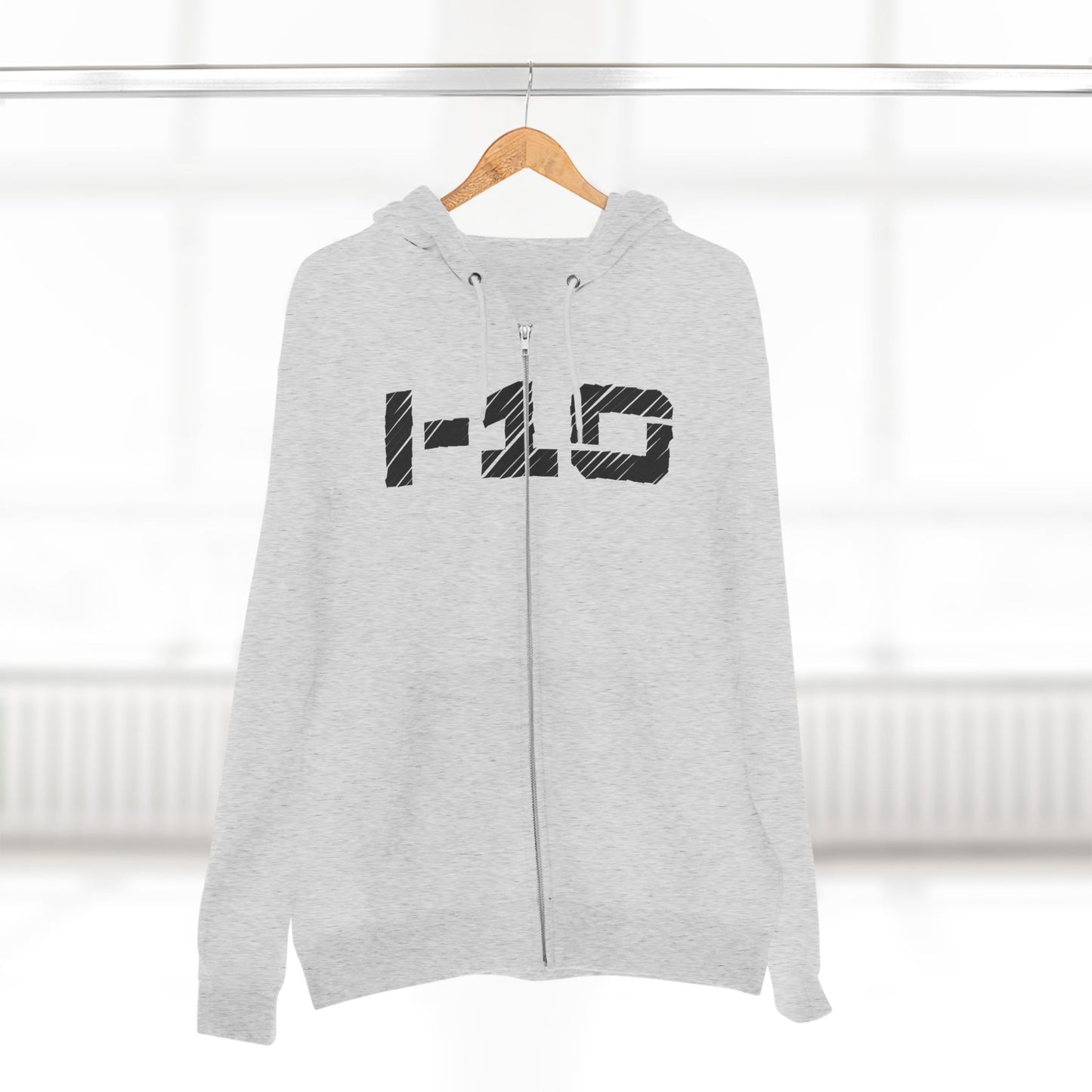I-10 Christian Black Words Hoodie Zipper