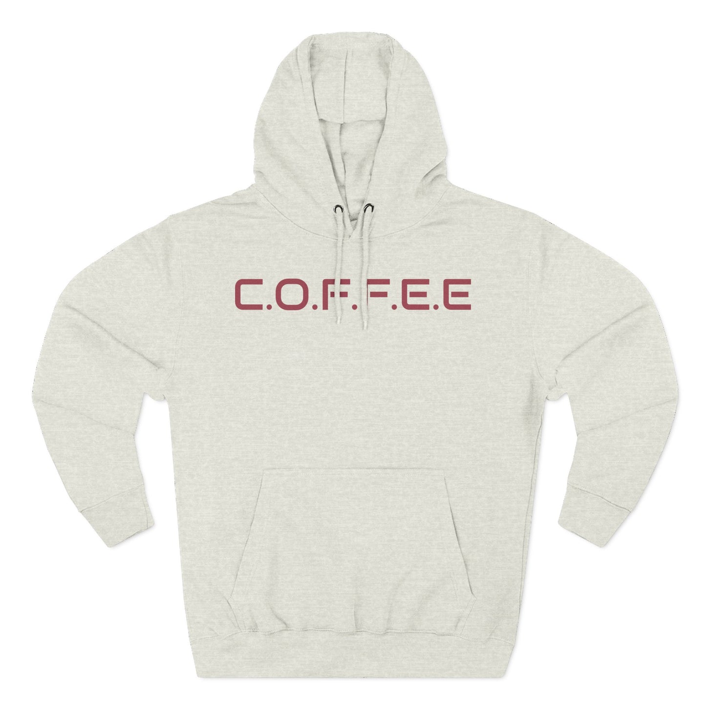 Adult Coffee Christian Marron Words Only Hoodie
