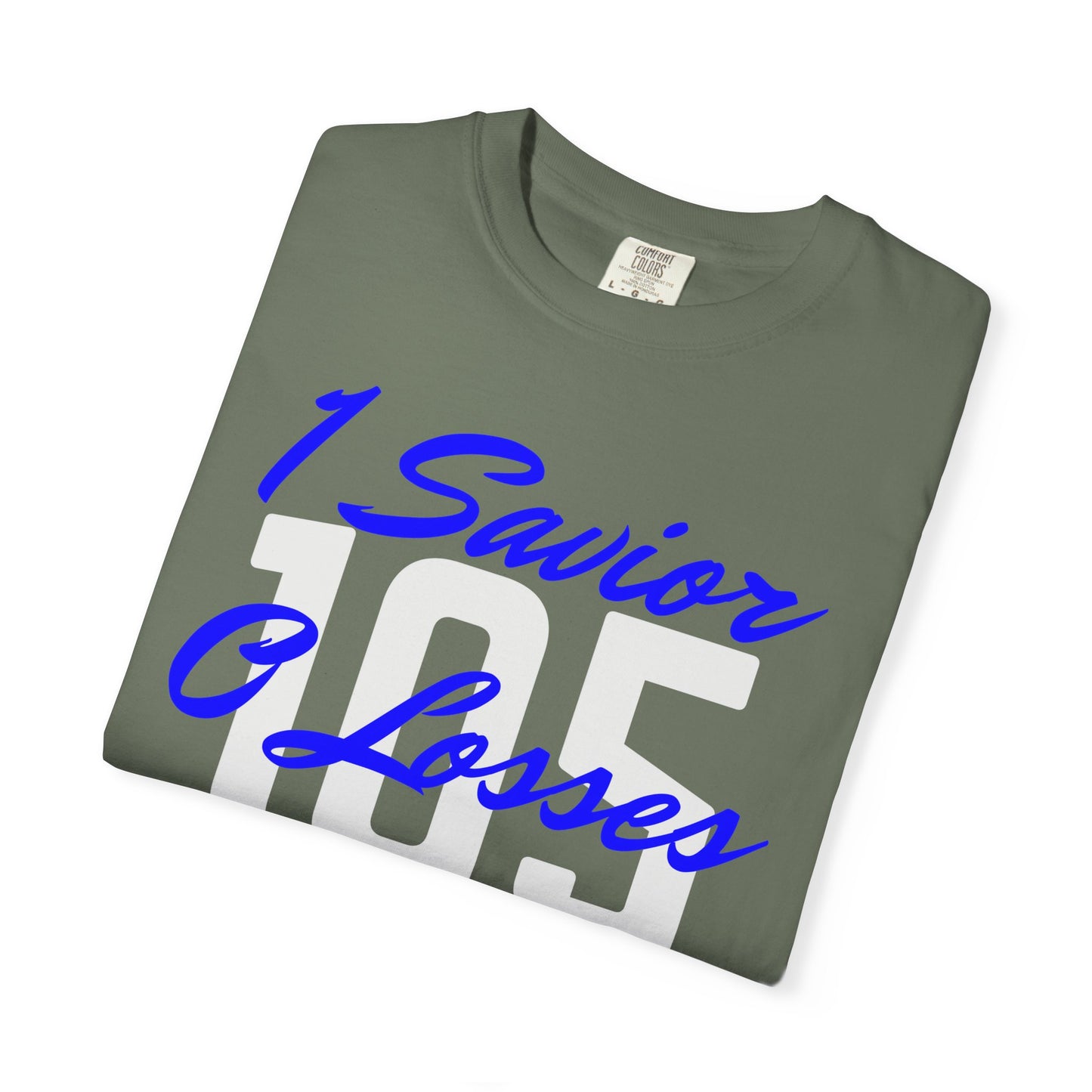 Adult 105 Christian Blue and White Letters