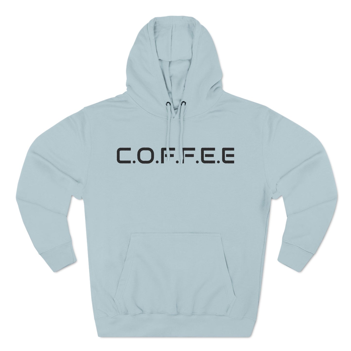 Adult Coffee Christian Black Words Only Hoodie