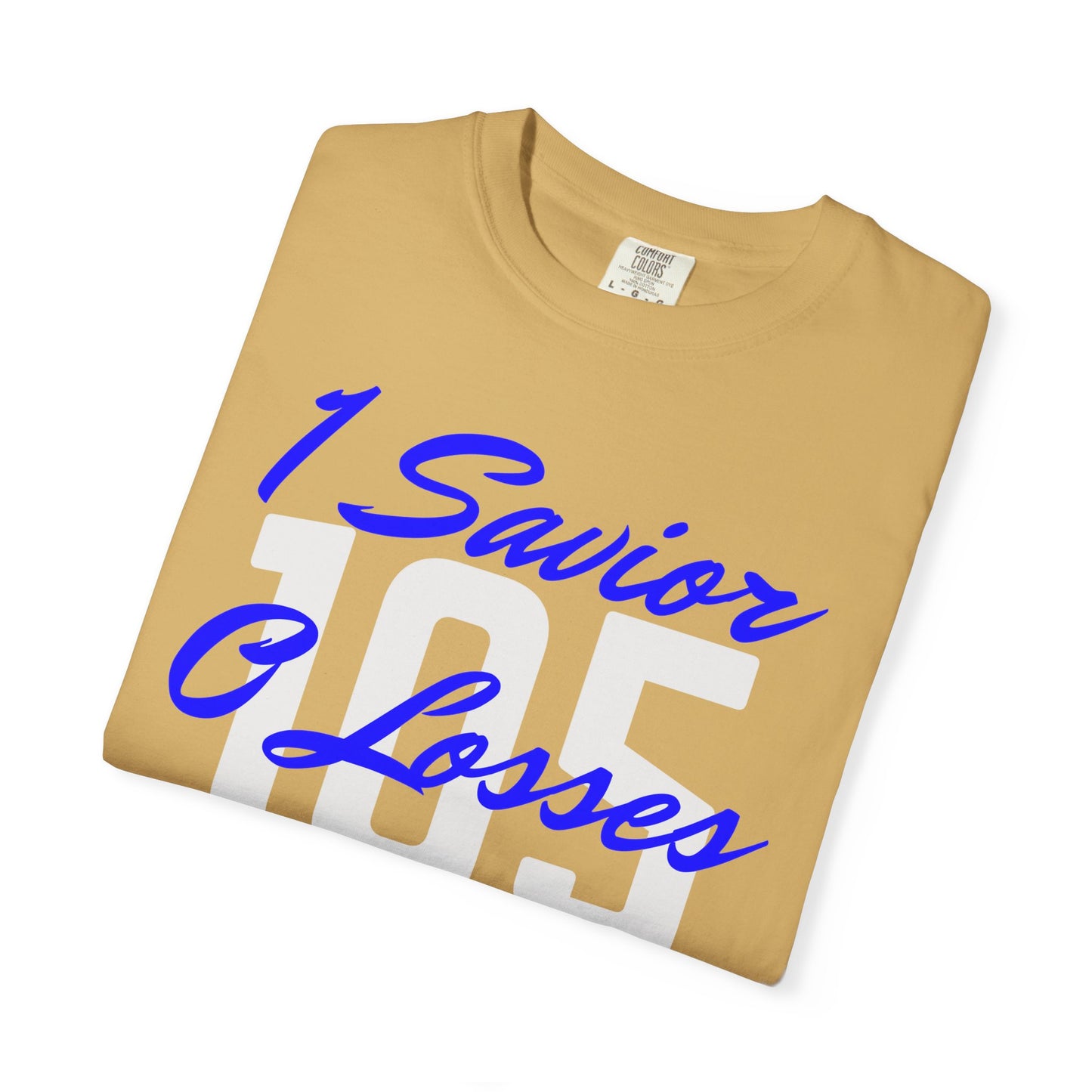 Adult 105 Christian Blue and White Letters