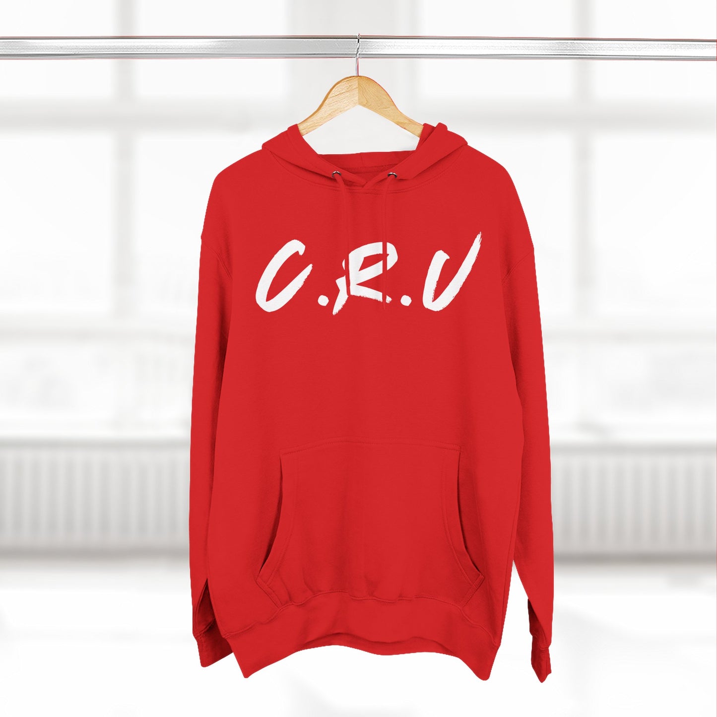 Adult Cru White Pullover Hoodie